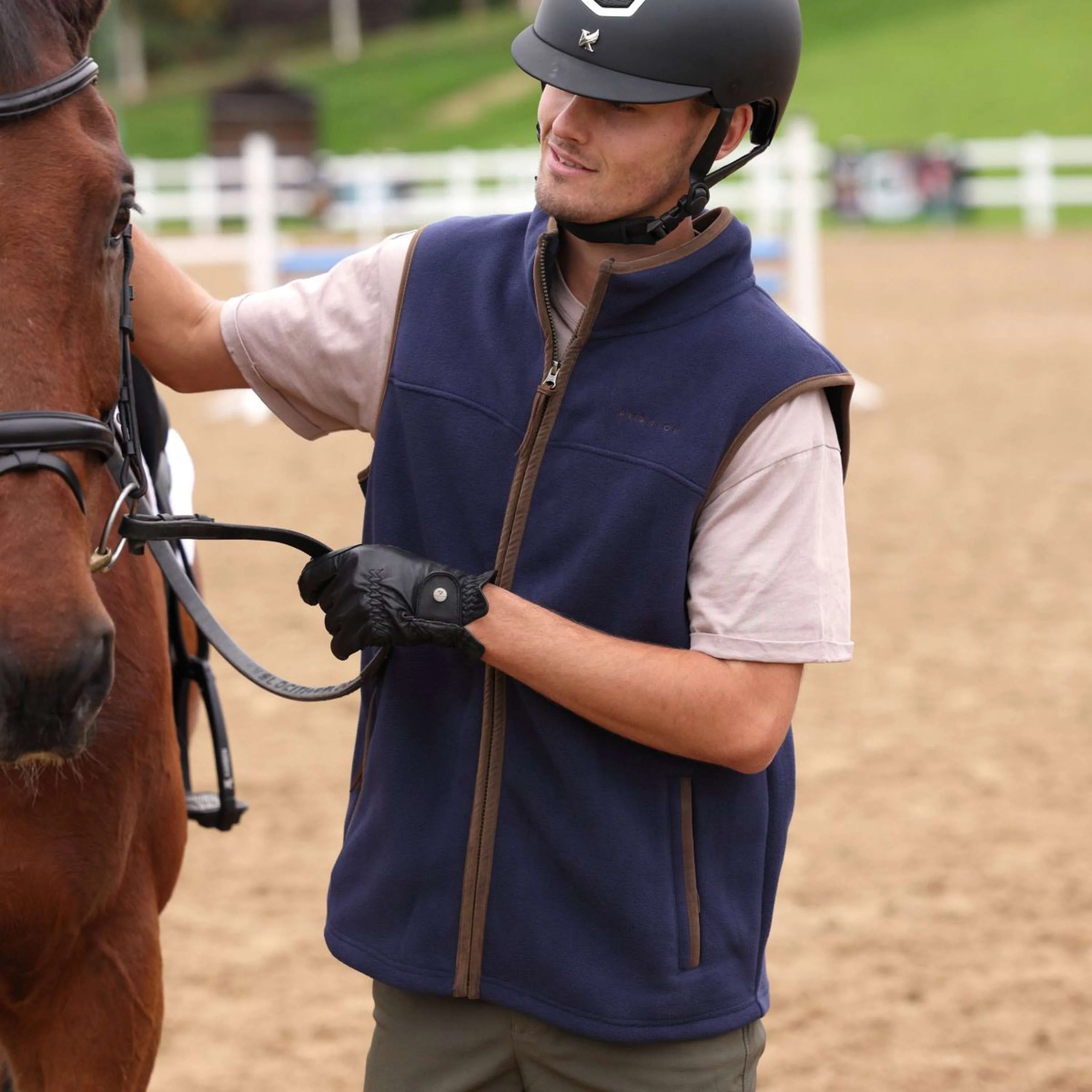 Aubrion by Shires Bodychauffant Original Fleece Hommes Marin - Image 9
