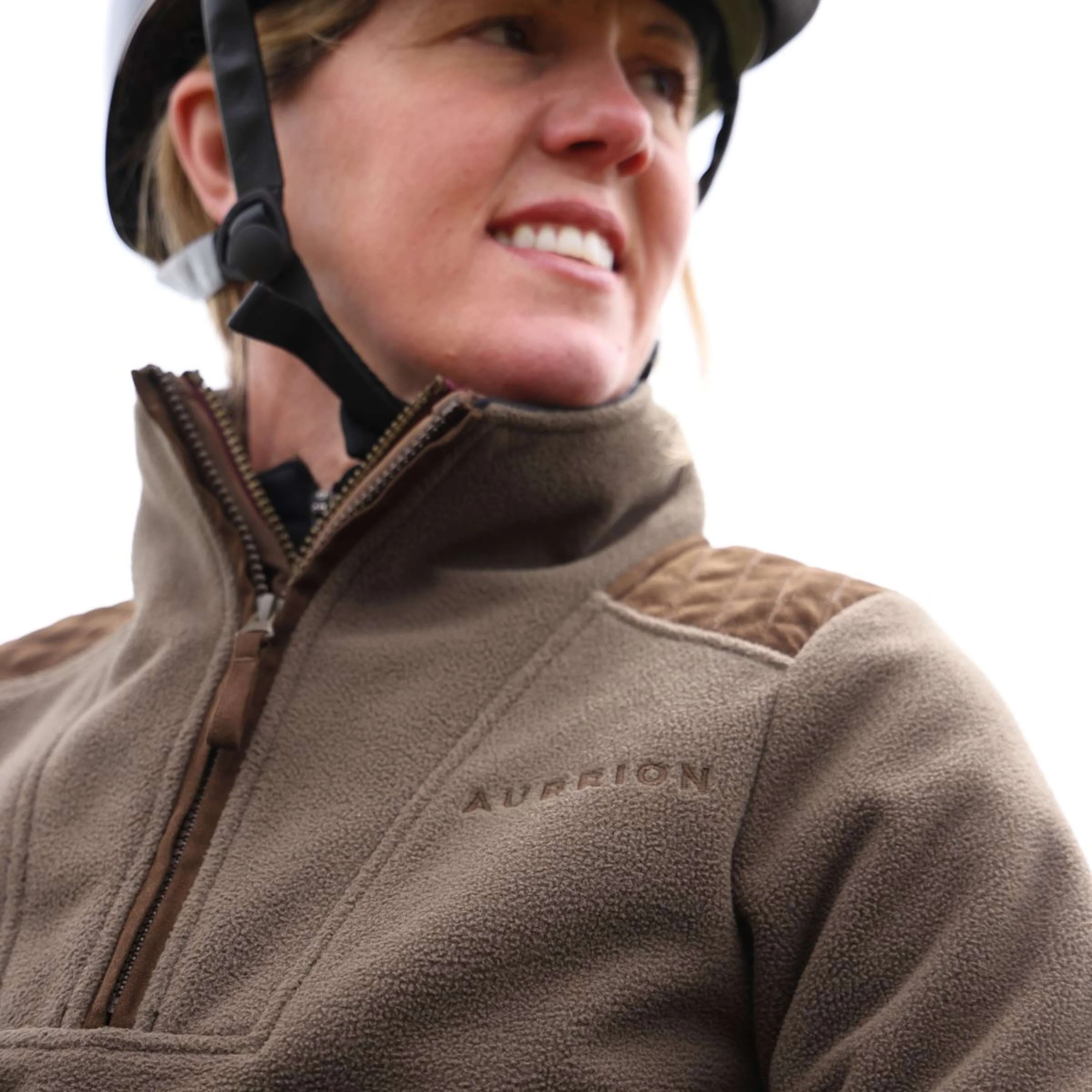 Aubrion by Shires Pull Heritage Fleece Olive foncé - Image 10