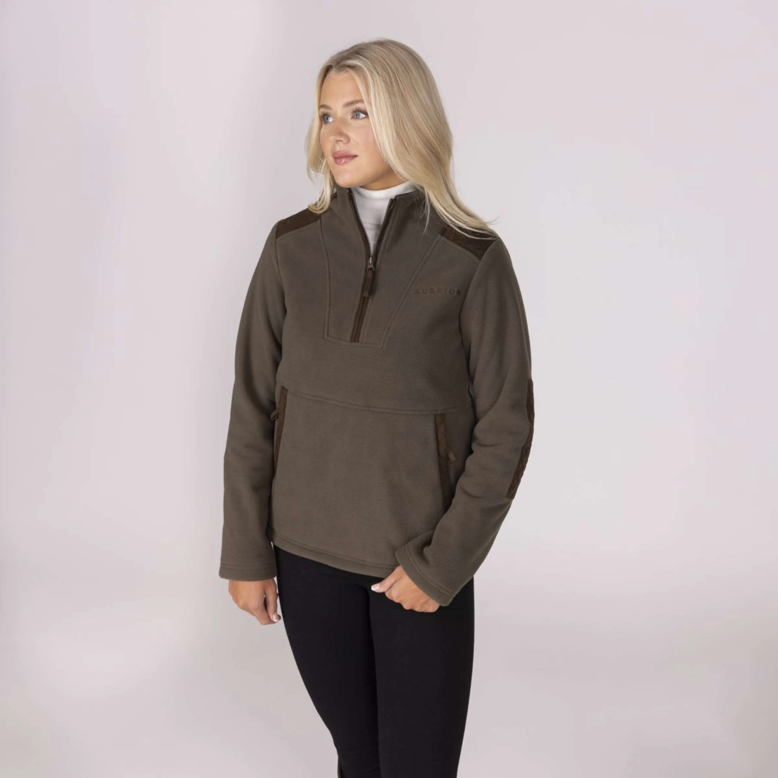 Aubrion by Shires Pull Heritage Fleece Olive foncé - Image 33