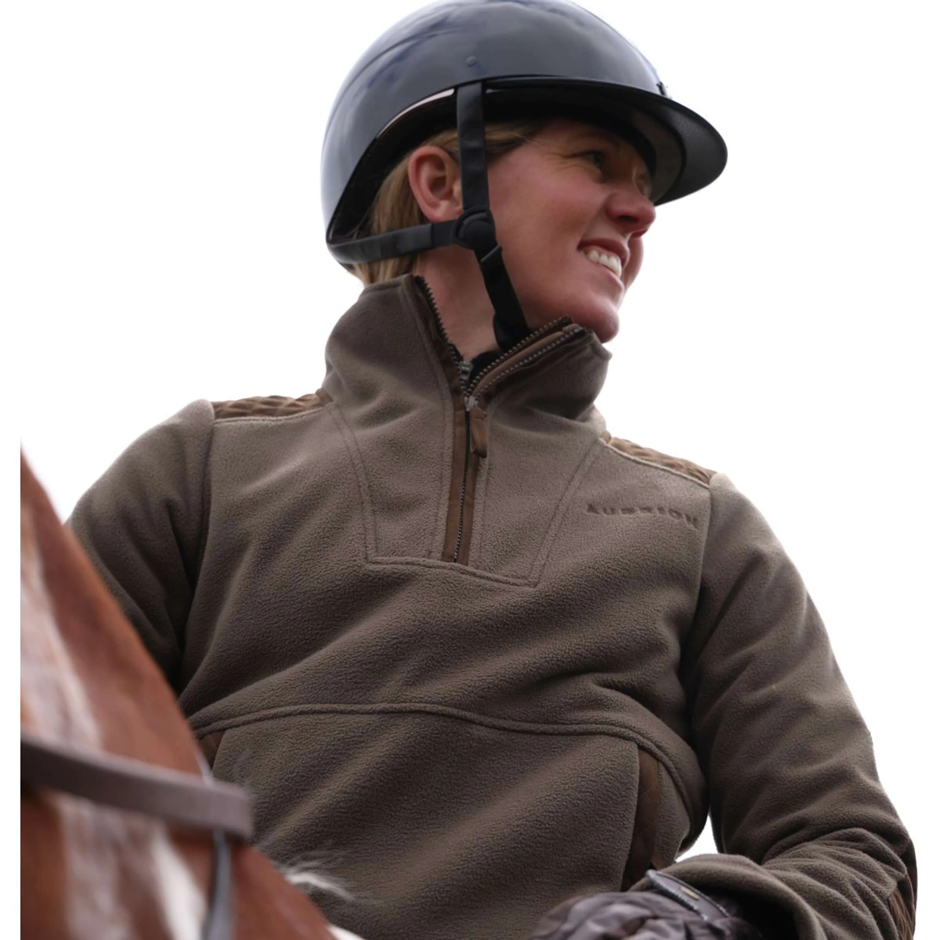 Aubrion by Shires Pull Heritage Fleece Olive foncé - Image 51