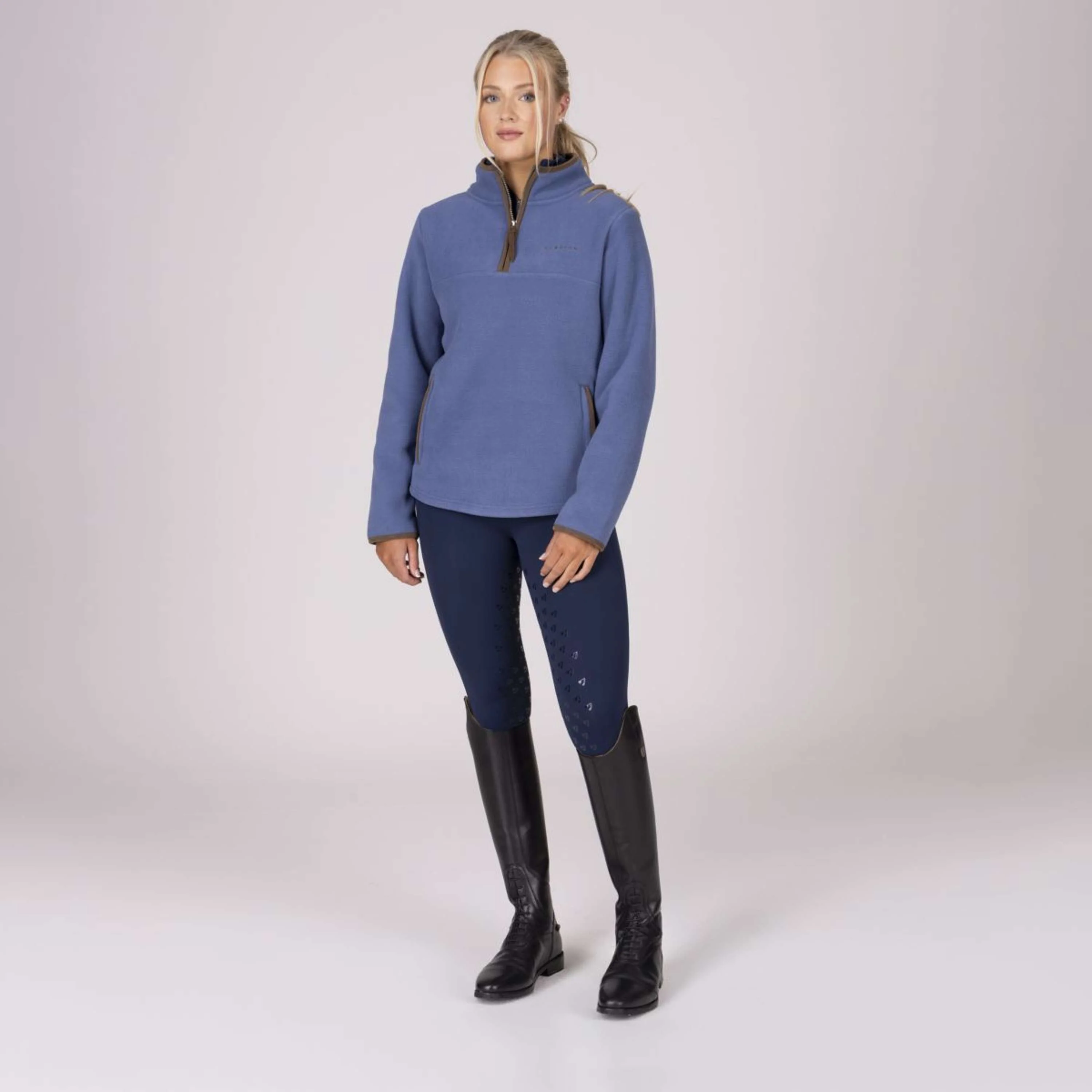 Aubrion by Shires Pull Original Fleece Bleu - Image 16