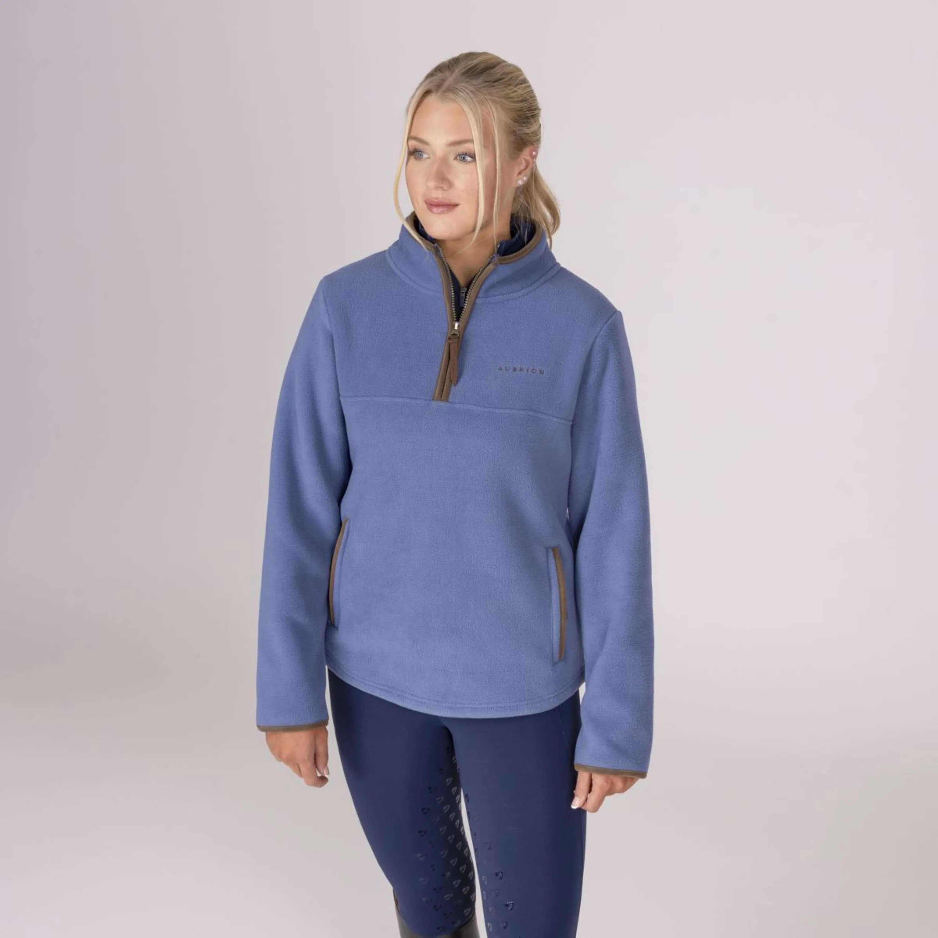Aubrion by Shires Pull Original Fleece Bleu - Image 18
