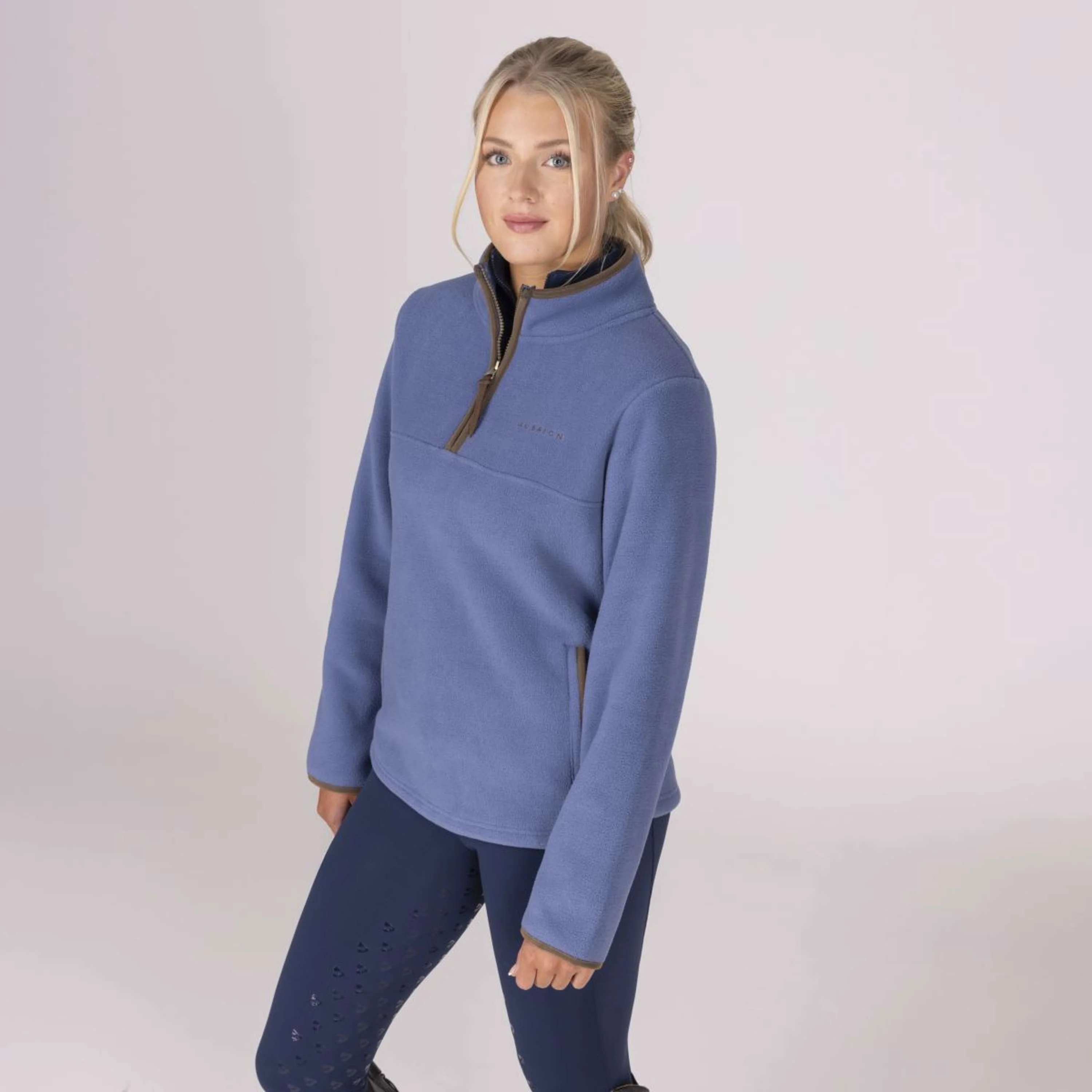 Aubrion by Shires Pull Original Fleece Bleu - Image 19