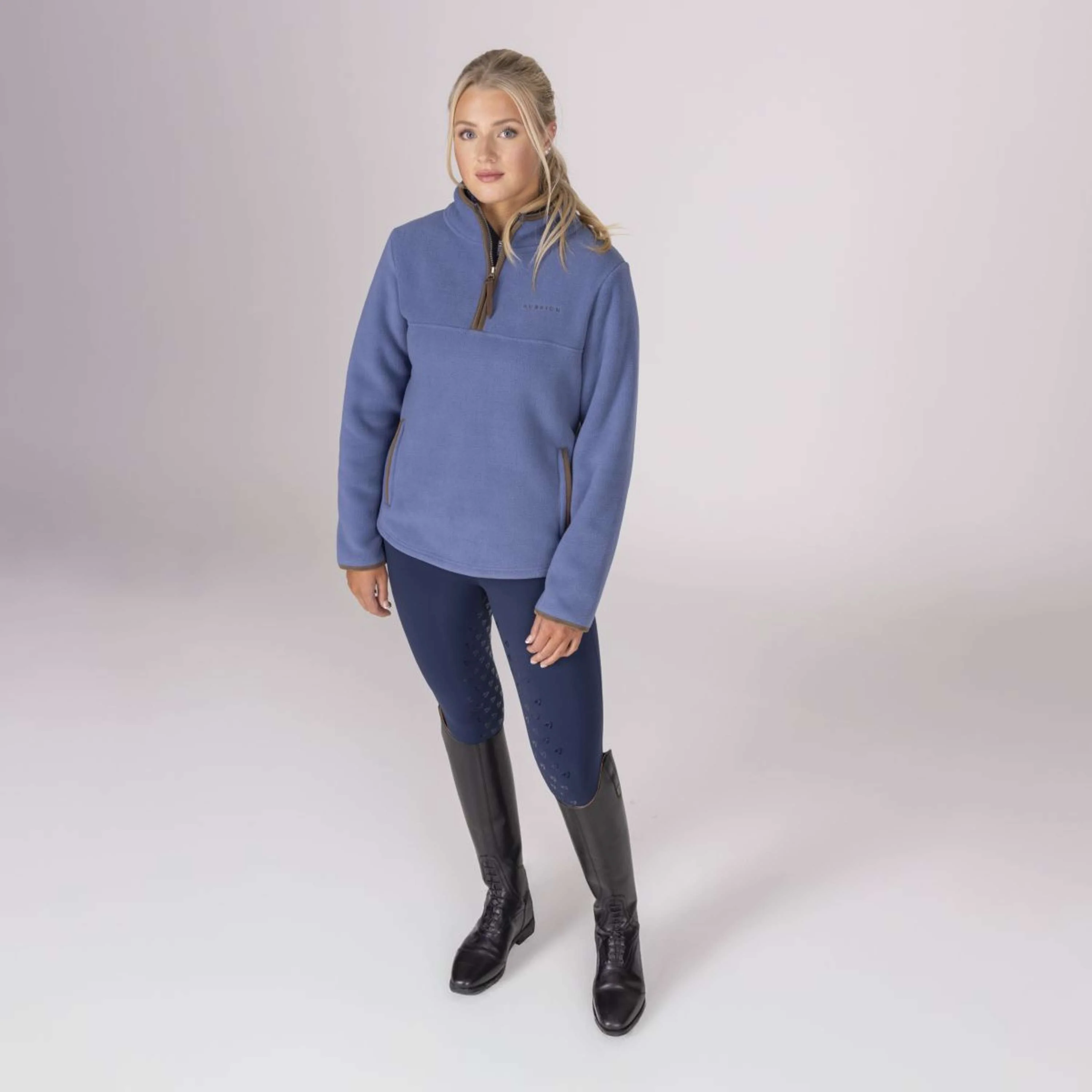 Aubrion by Shires Pull Original Fleece Bleu - Image 20