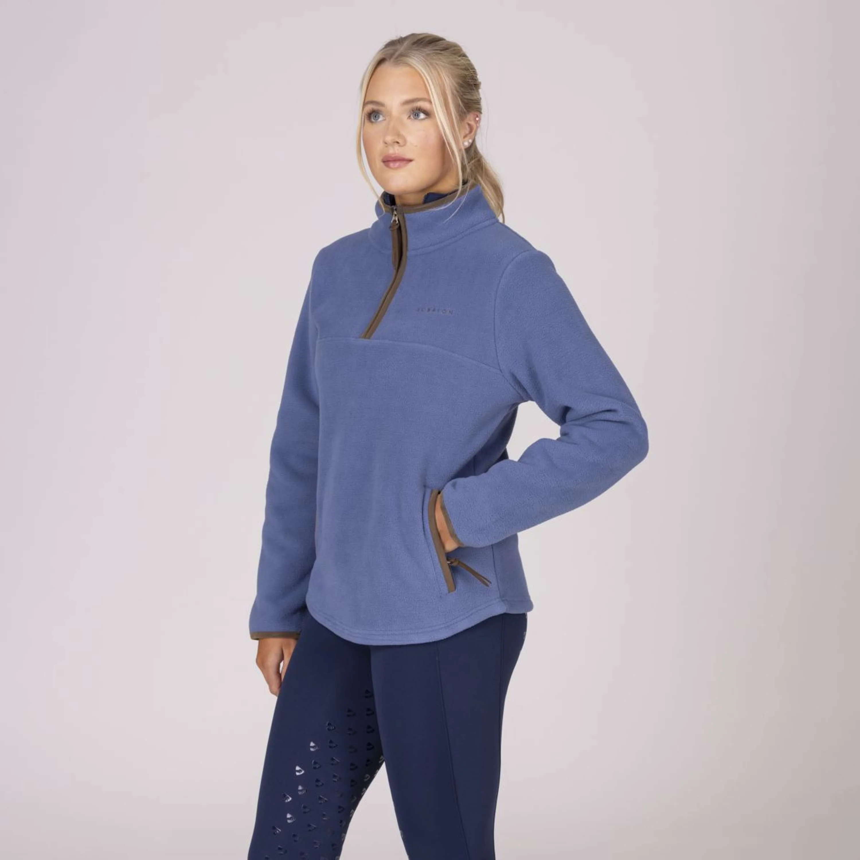 Aubrion by Shires Pull Original Fleece Bleu - Image 29