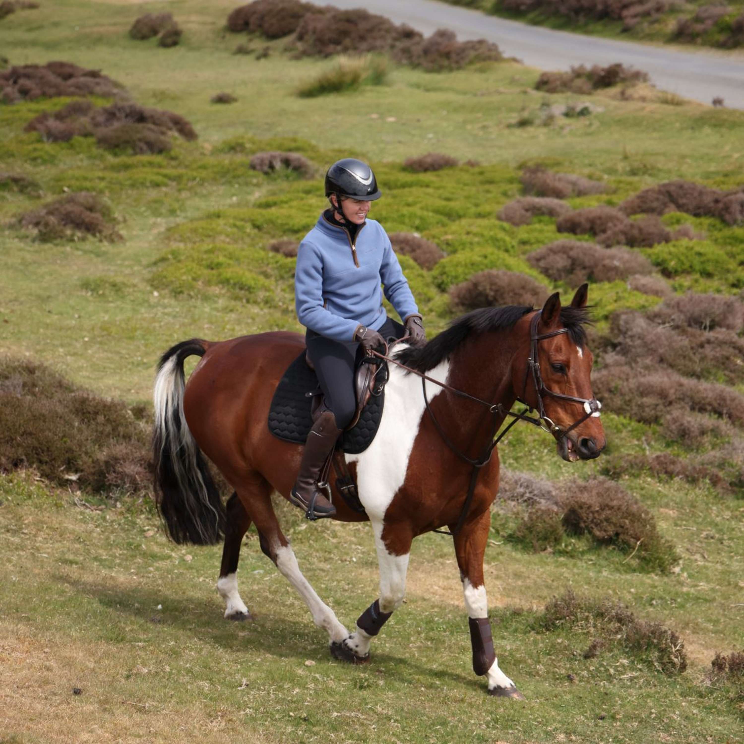 Aubrion by Shires Pull Original Fleece Bleu - Image 6
