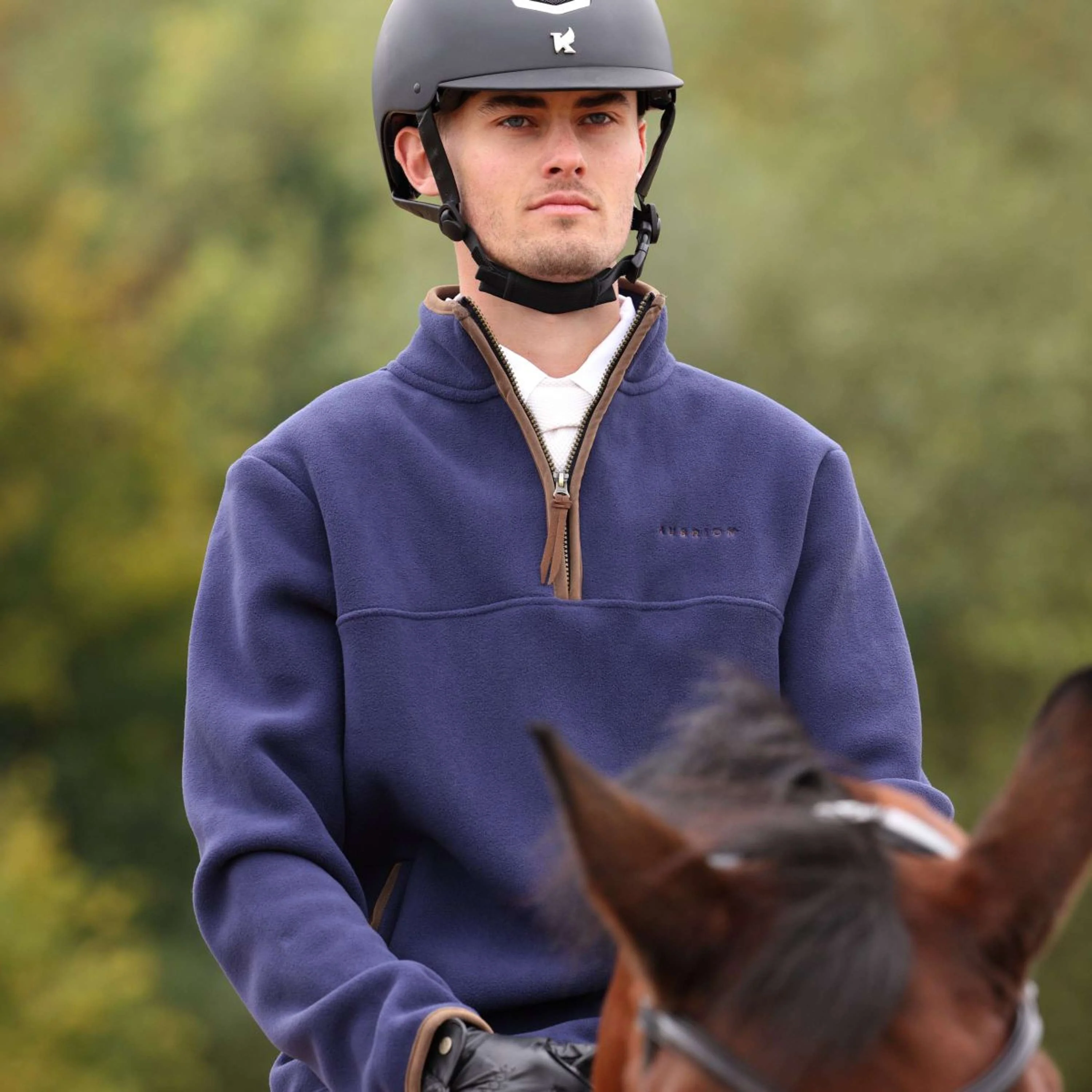 Aubrion by Shires Pull Original Fleece Hommes Marin - Image 11