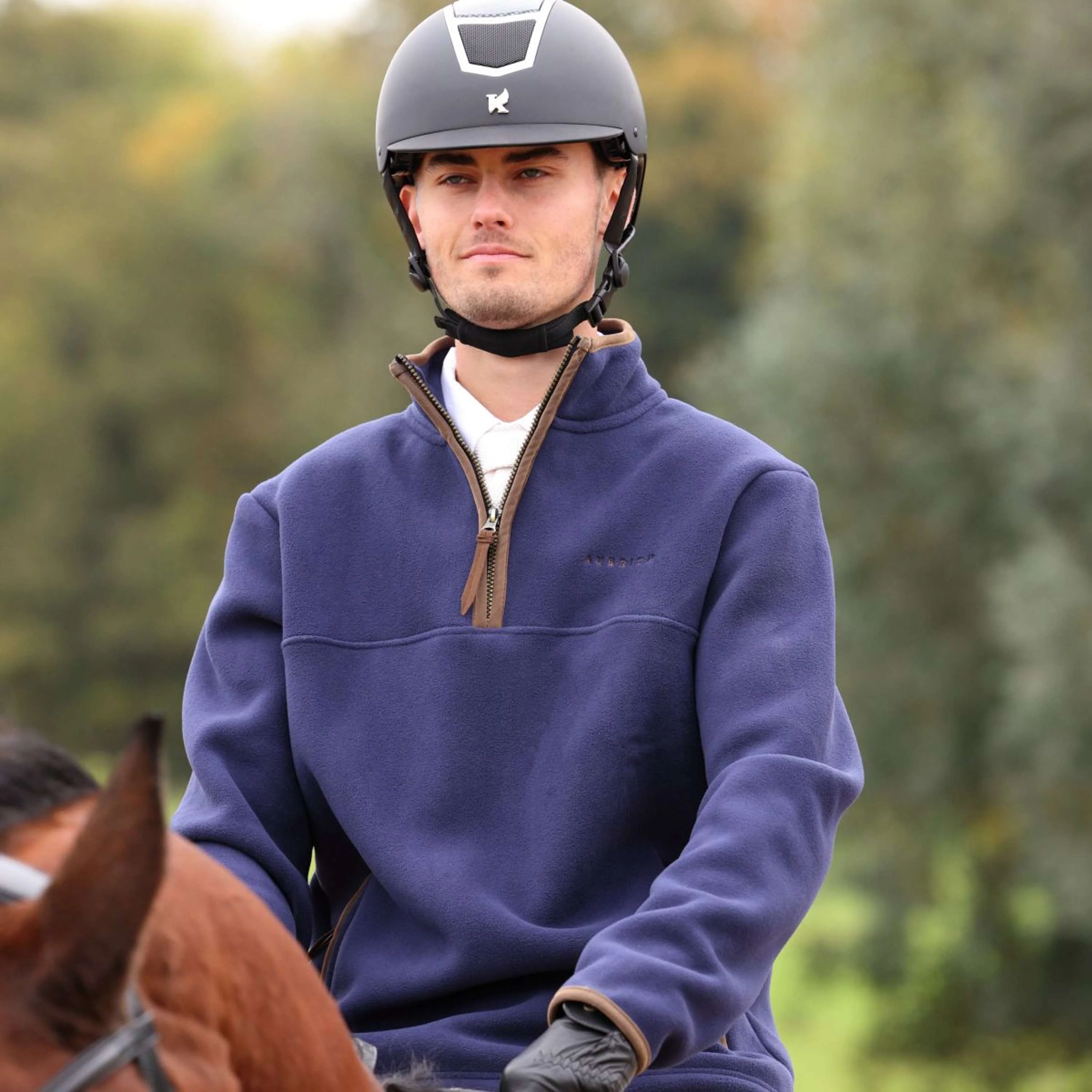 Aubrion by Shires Pull Original Fleece Hommes Marin - Image 12