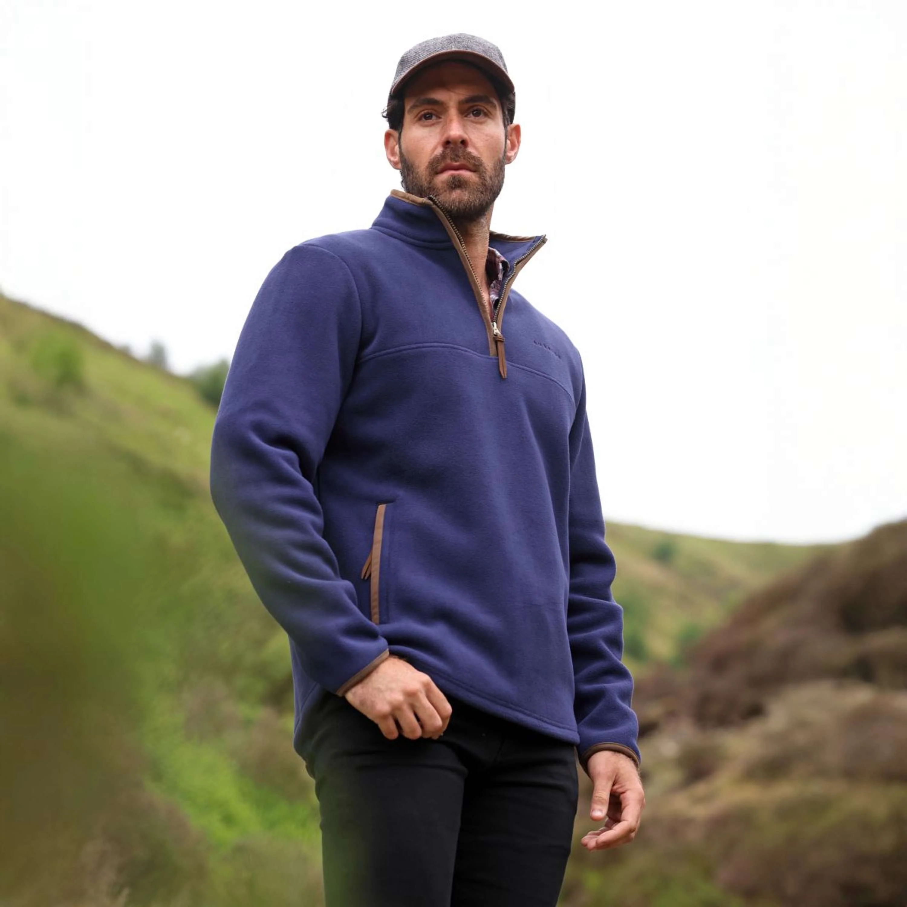 Aubrion by Shires Pull Original Fleece Hommes Marin - Image 18