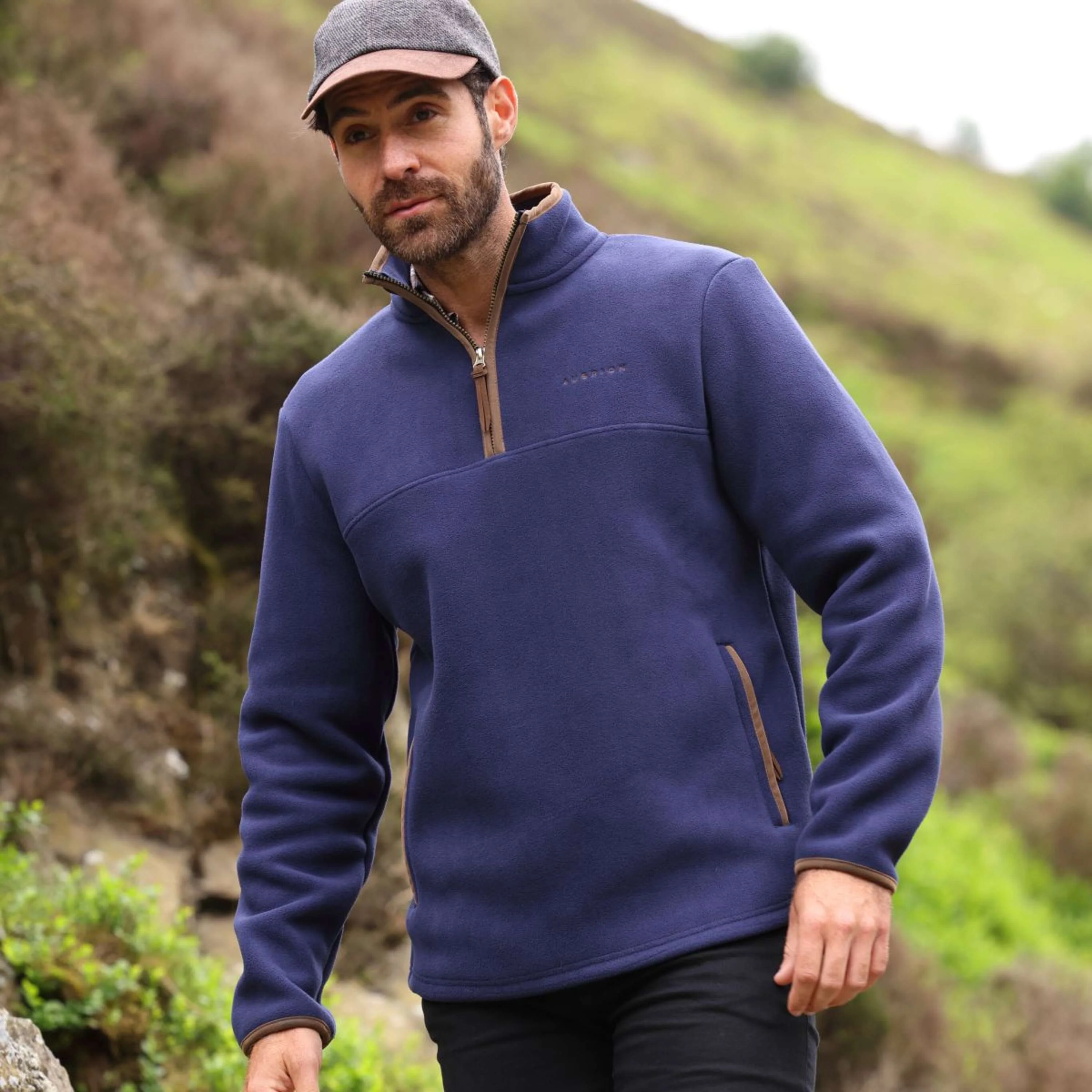 Aubrion by Shires Pull Original Fleece Hommes Marin - Image 19