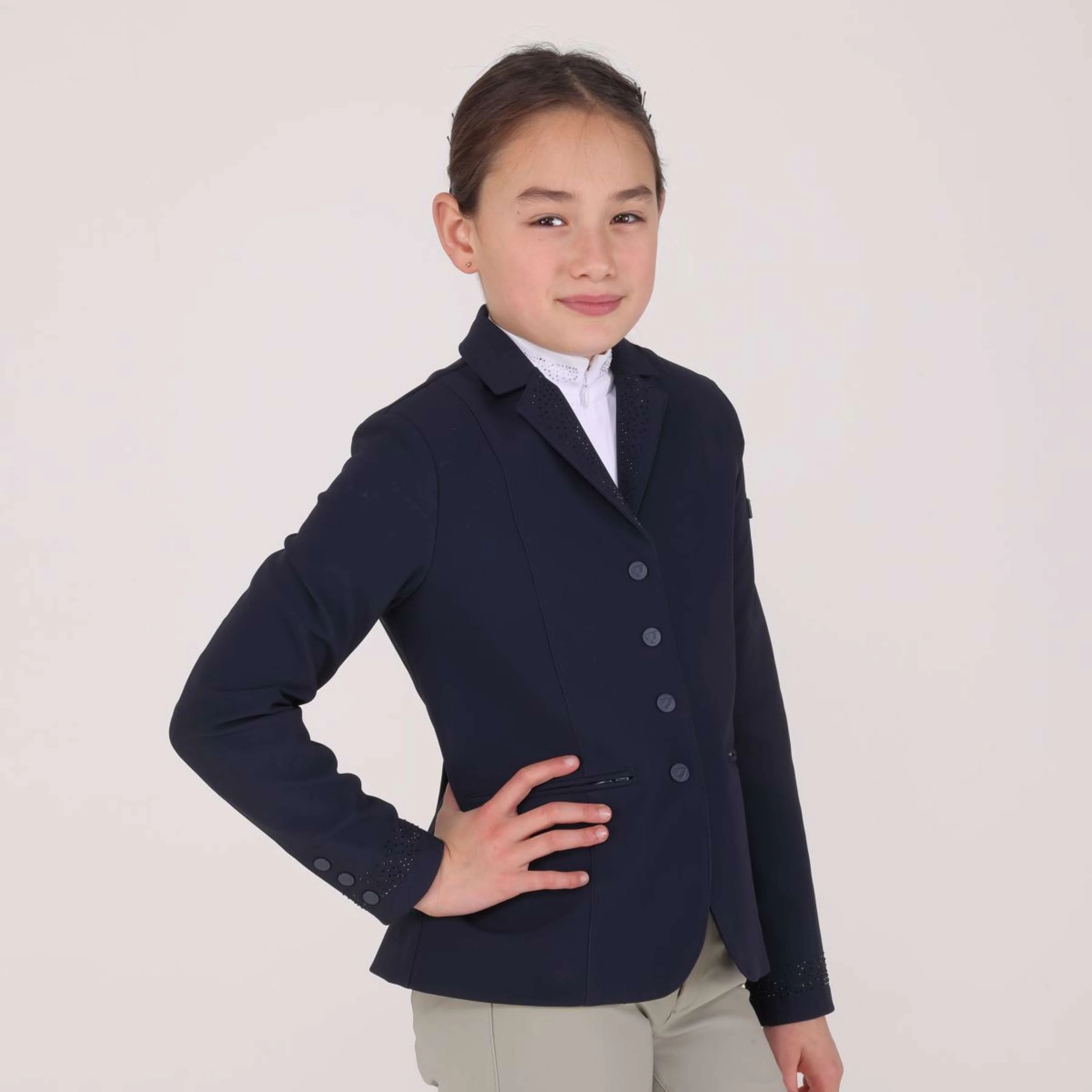 Aubrion by Shires Veste de Concours Optima GX Enfants Marin - Image 2