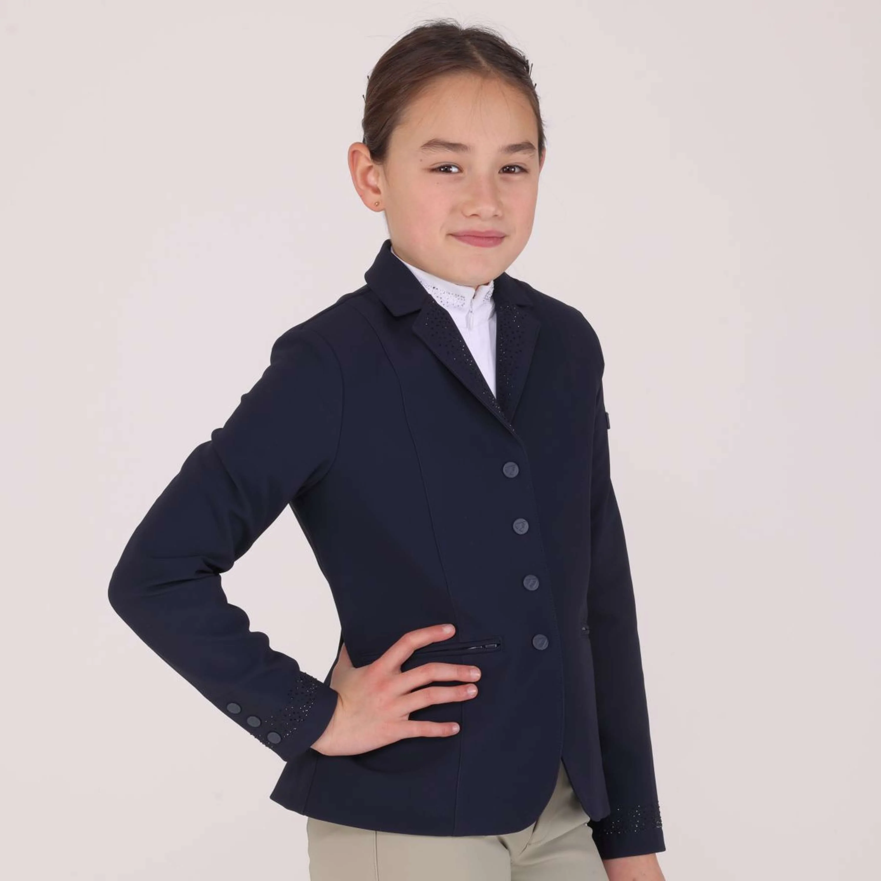 Aubrion by Shires Veste de Concours Optima GX Enfants Marin - Image 3