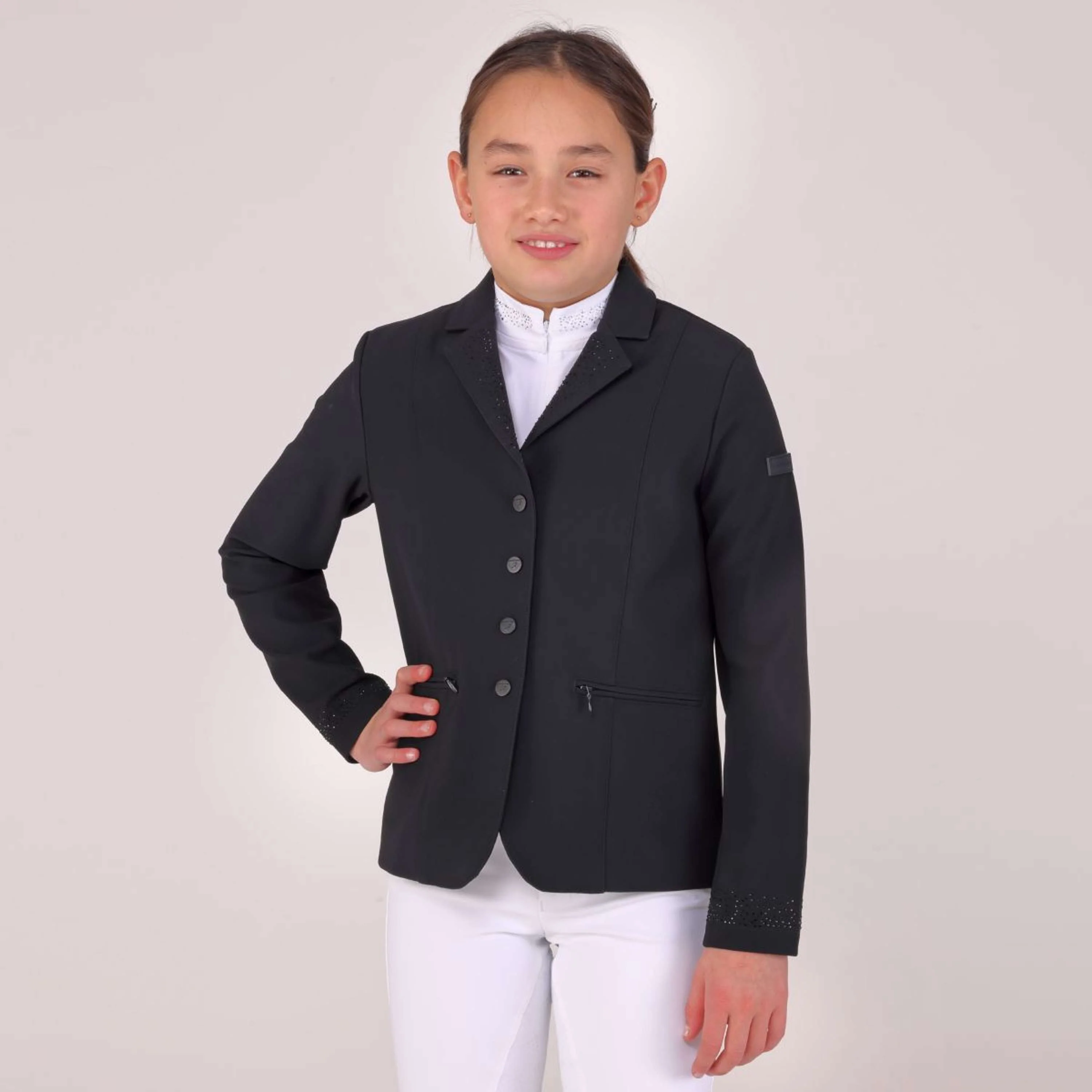 Aubrion by Shires Veste de Concours Optima GX Enfants Noir - Image 3