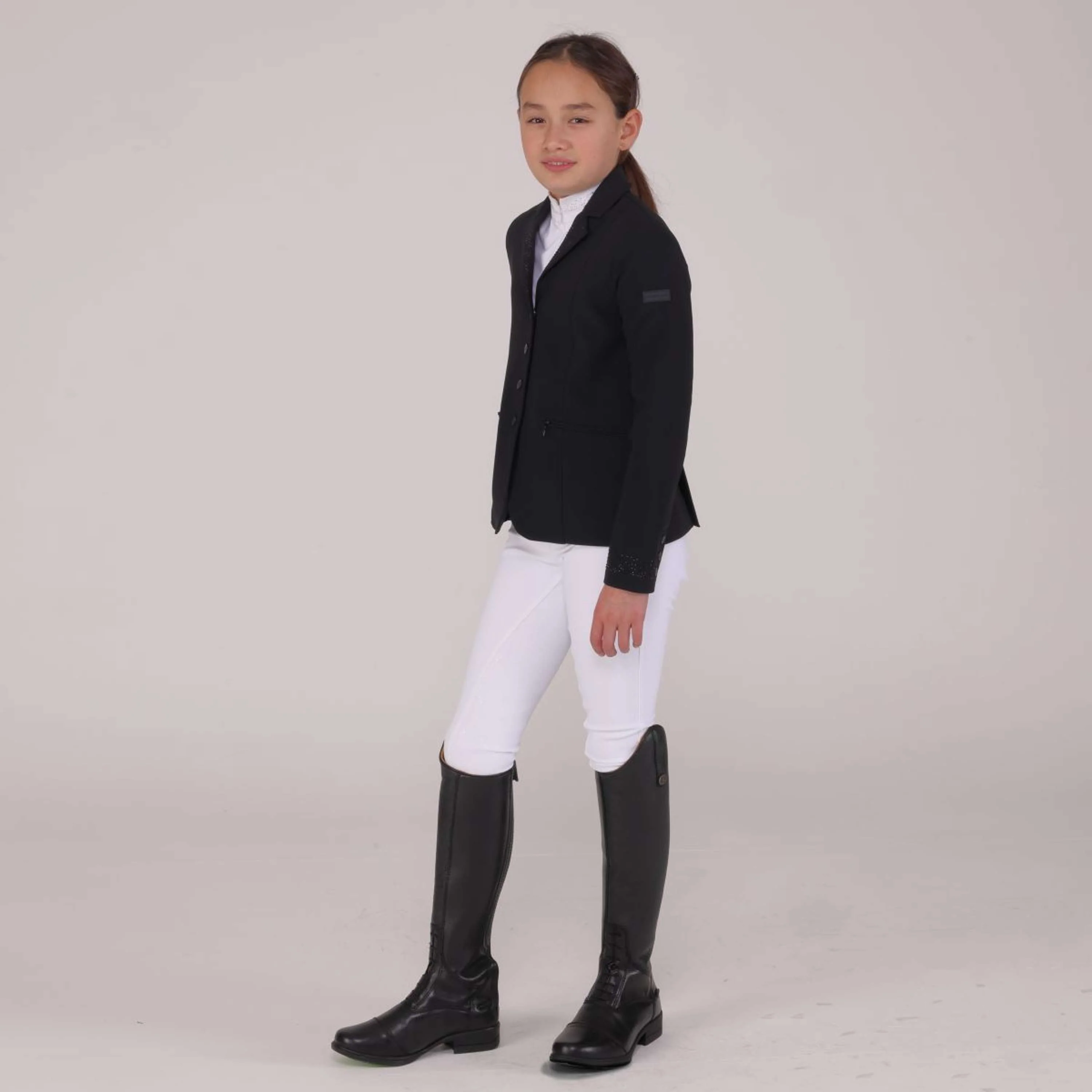 Aubrion by Shires Veste de Concours Optima GX Enfants Noir - Image 4
