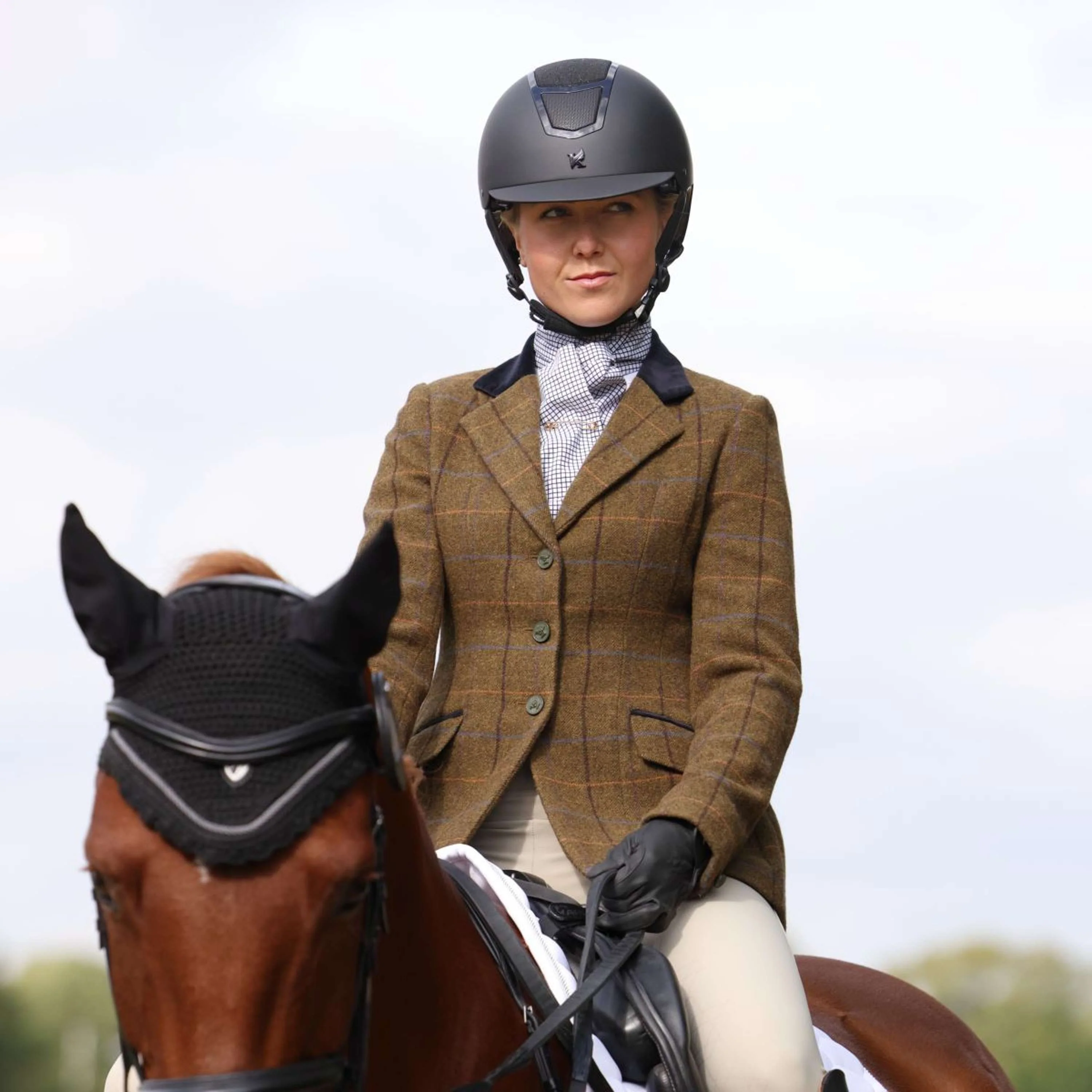 Aubrion by Shires Veste de Concours Saratoga Chêne Brun Check - Image 2