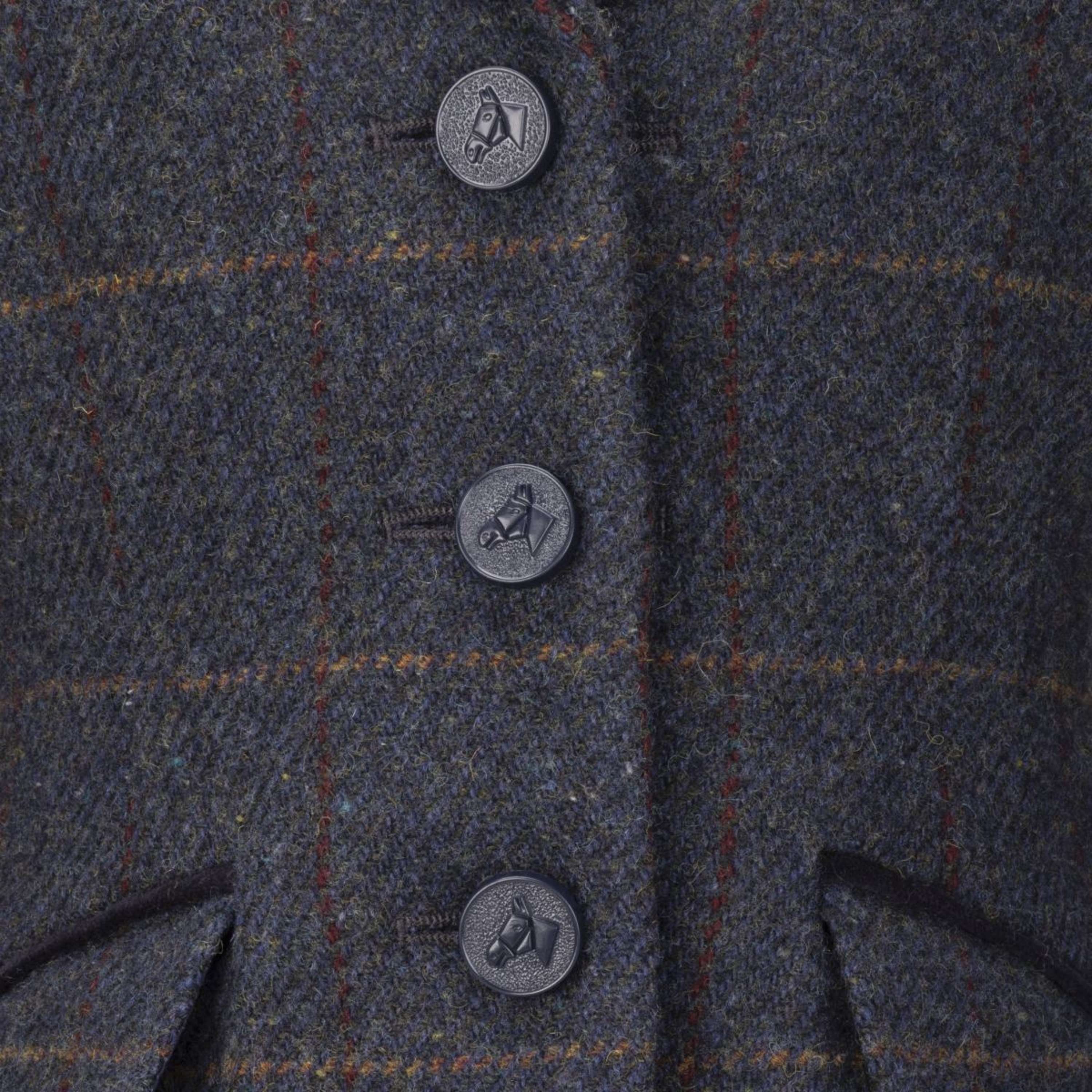 Aubrion by Shires Veste de Concours Saratoga Enfants Juniper Navy Check - Image 6