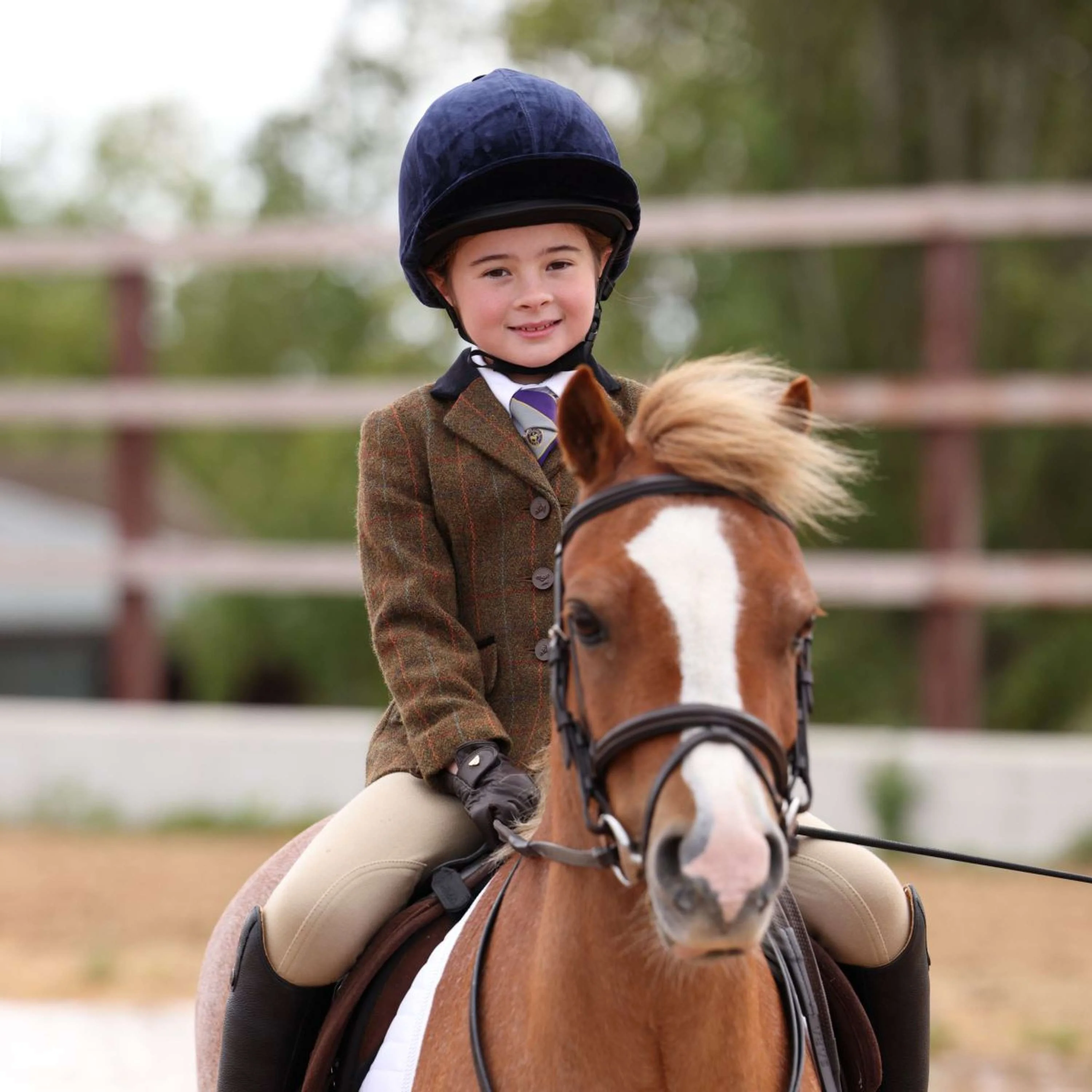 Aubrion by Shires Veste de Concours Saratoga Enfants Rouille Check - Image 4