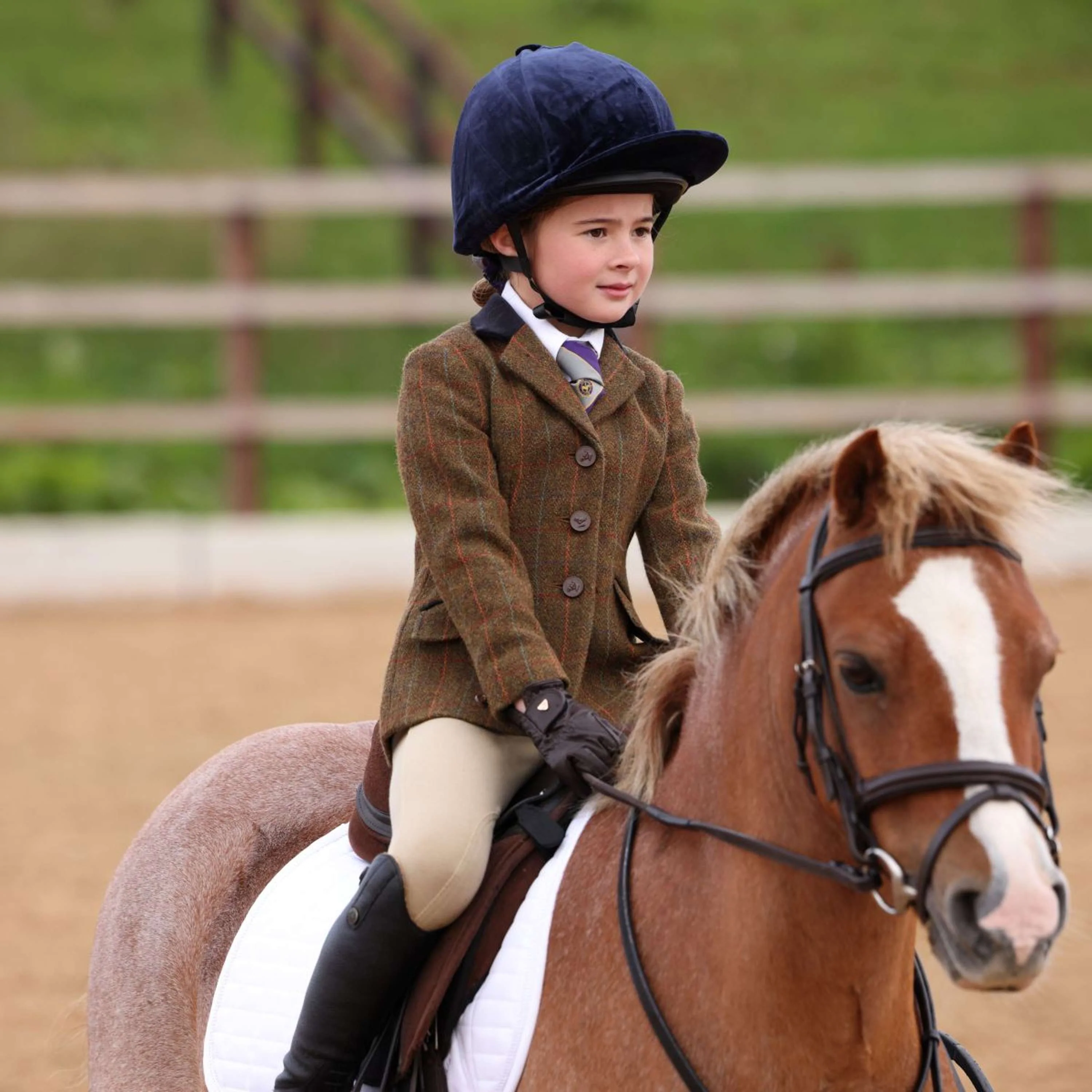 Aubrion by Shires Veste de Concours Saratoga Enfants Rouille Check - Image 5