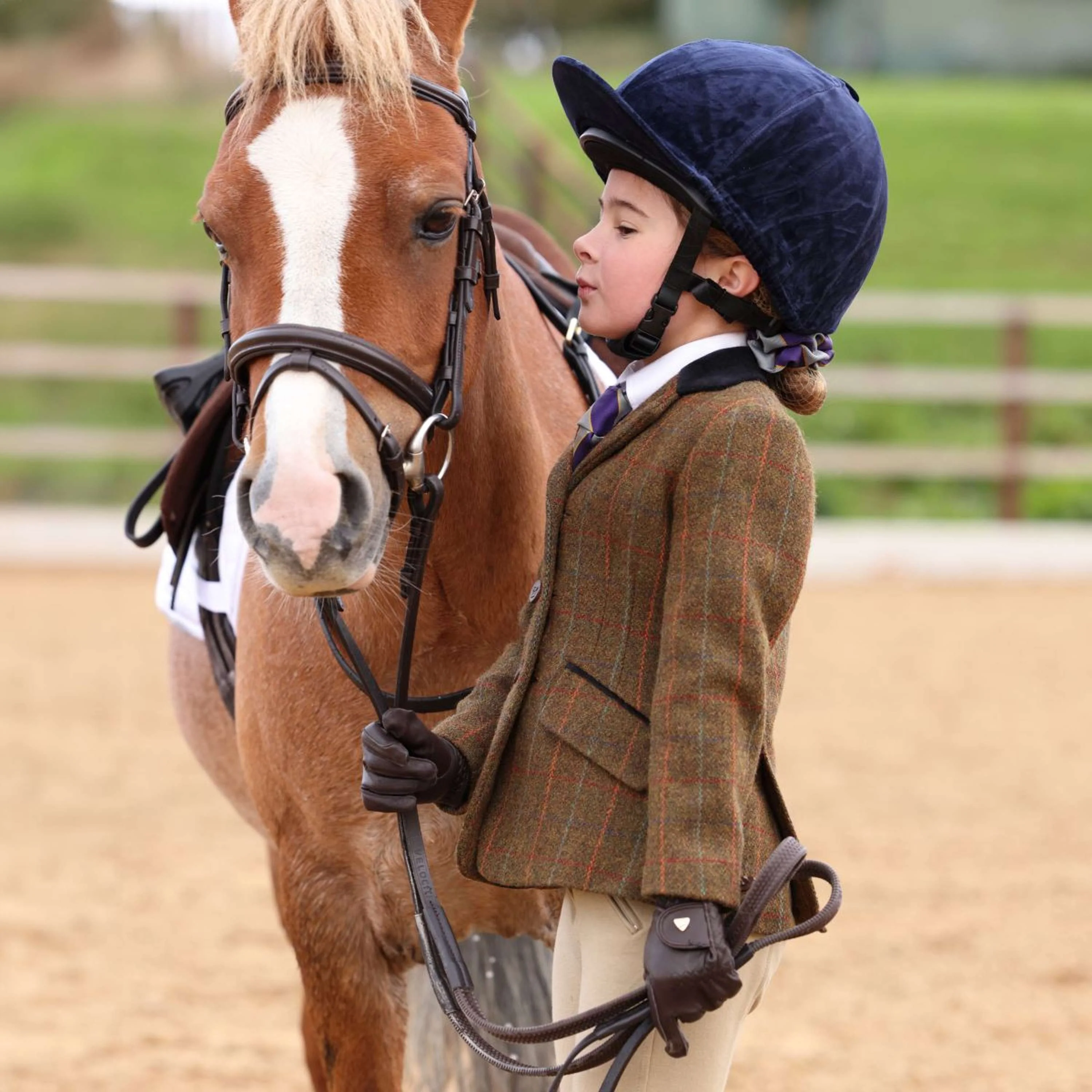 Aubrion by Shires Veste de Concours Saratoga Enfants Rouille Check - Image 6