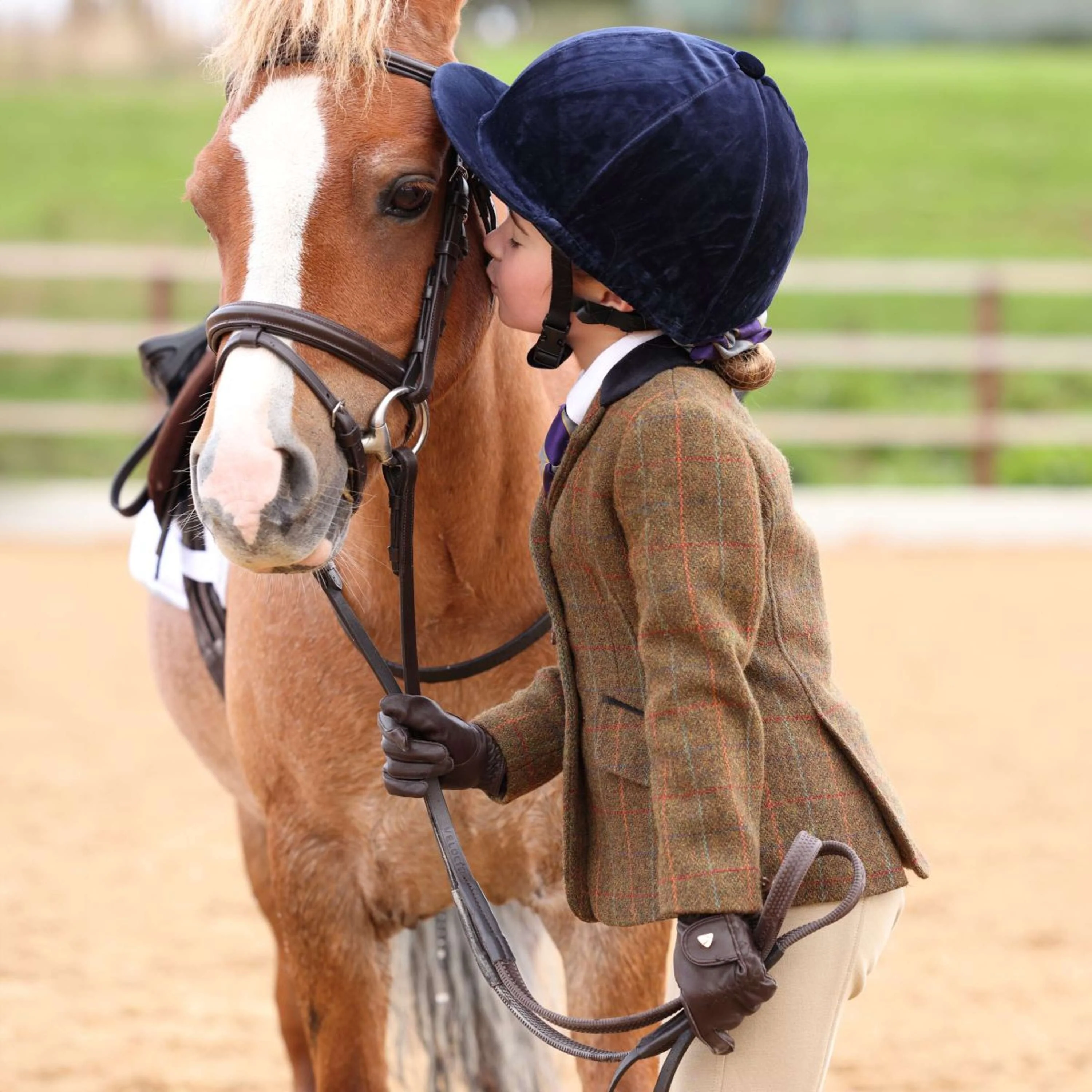 Aubrion by Shires Veste de Concours Saratoga Enfants Rouille Check - Image 7