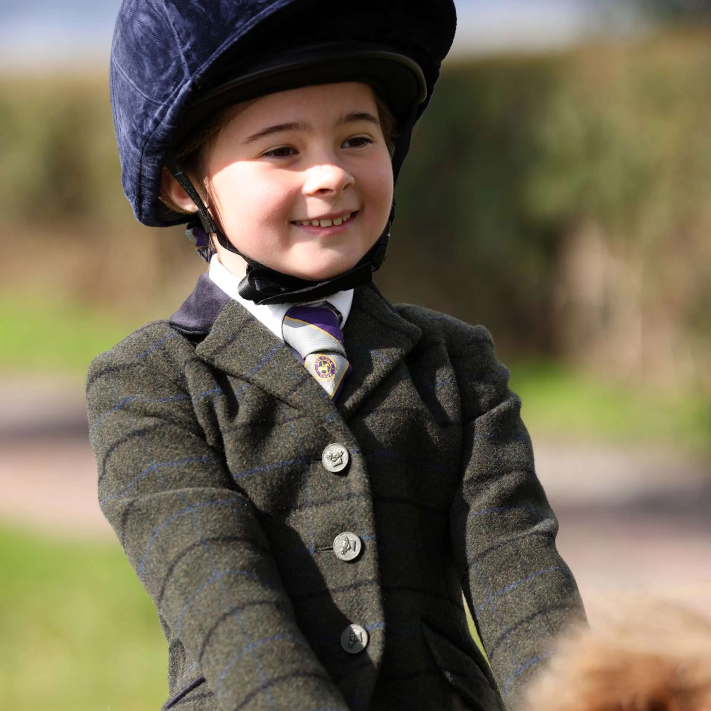 Aubrion by Shires Veste de Concours Saratoga Enfants Vert foncé Check - Image 10