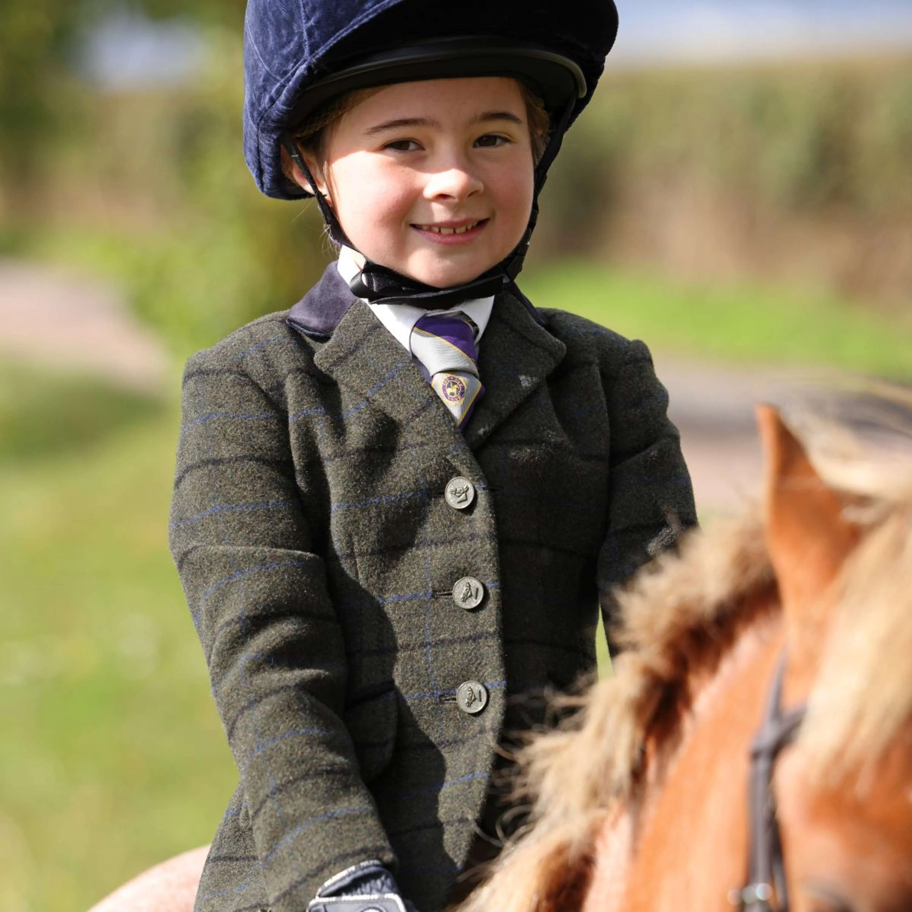 Aubrion by Shires Veste de Concours Saratoga Enfants Vert foncé Check - Image 11