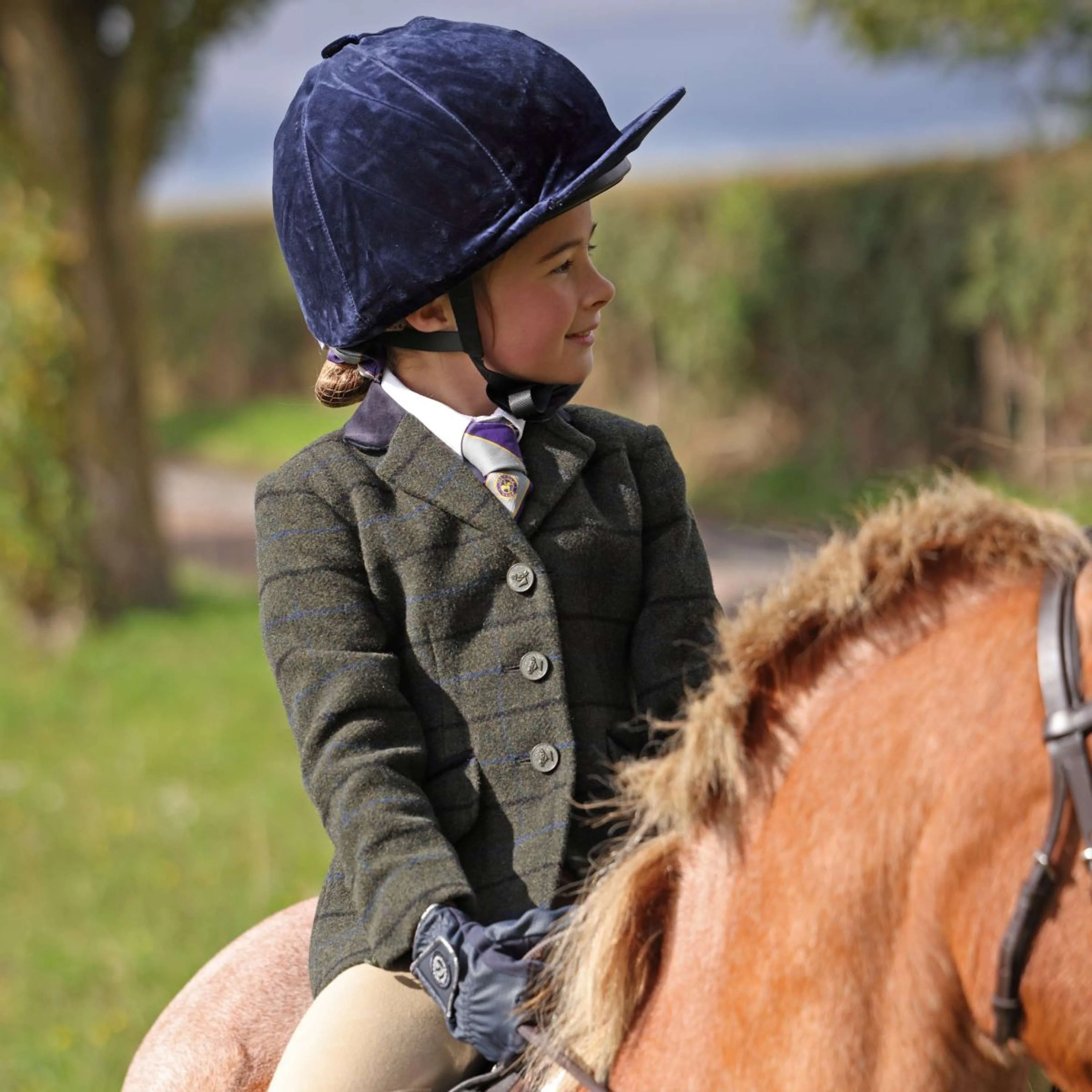 Aubrion by Shires Veste de Concours Saratoga Enfants Vert foncé Check - Image 12