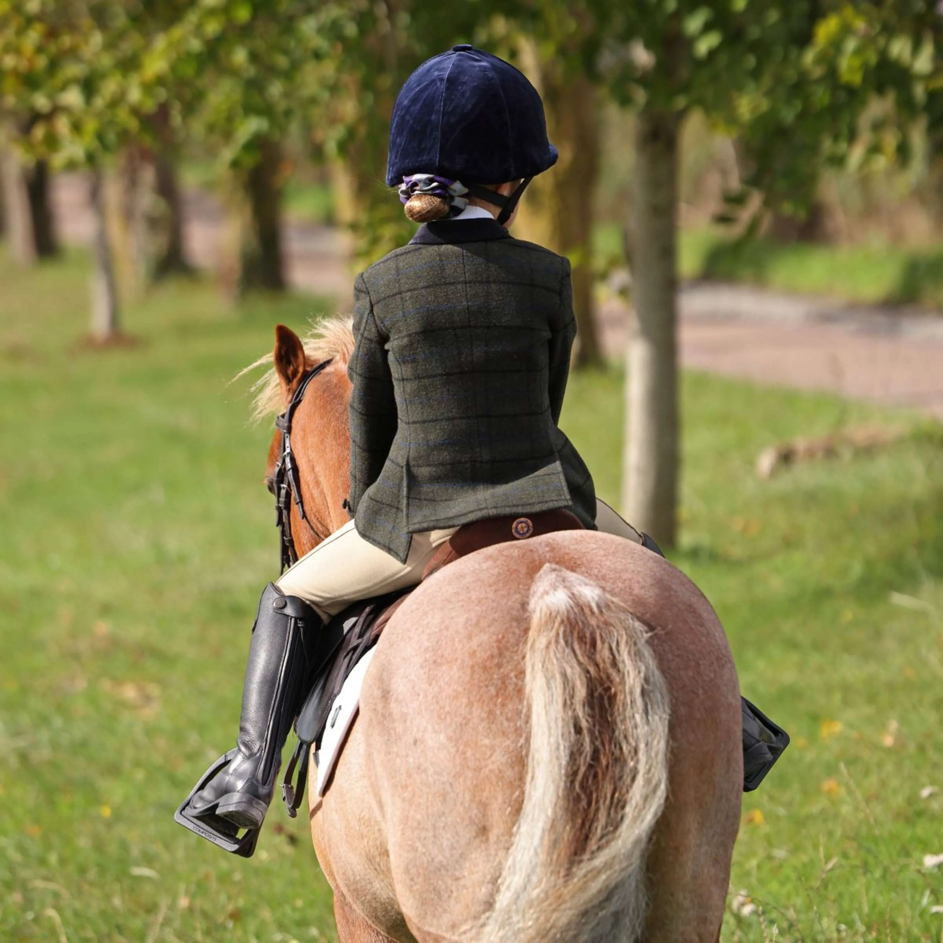Aubrion by Shires Veste de Concours Saratoga Enfants Vert foncé Check - Image 4