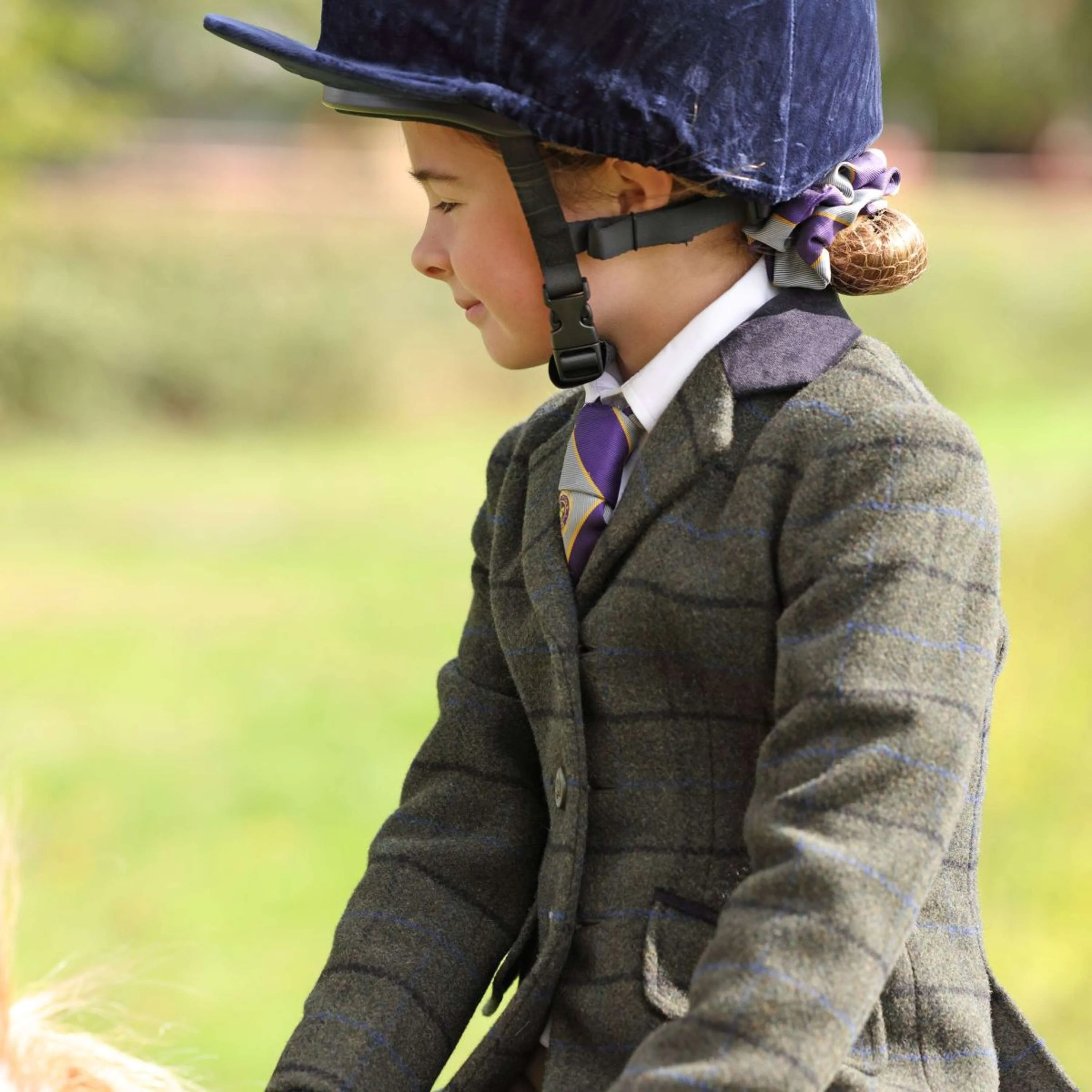 Aubrion by Shires Veste de Concours Saratoga Enfants Vert foncé Check - Image 6