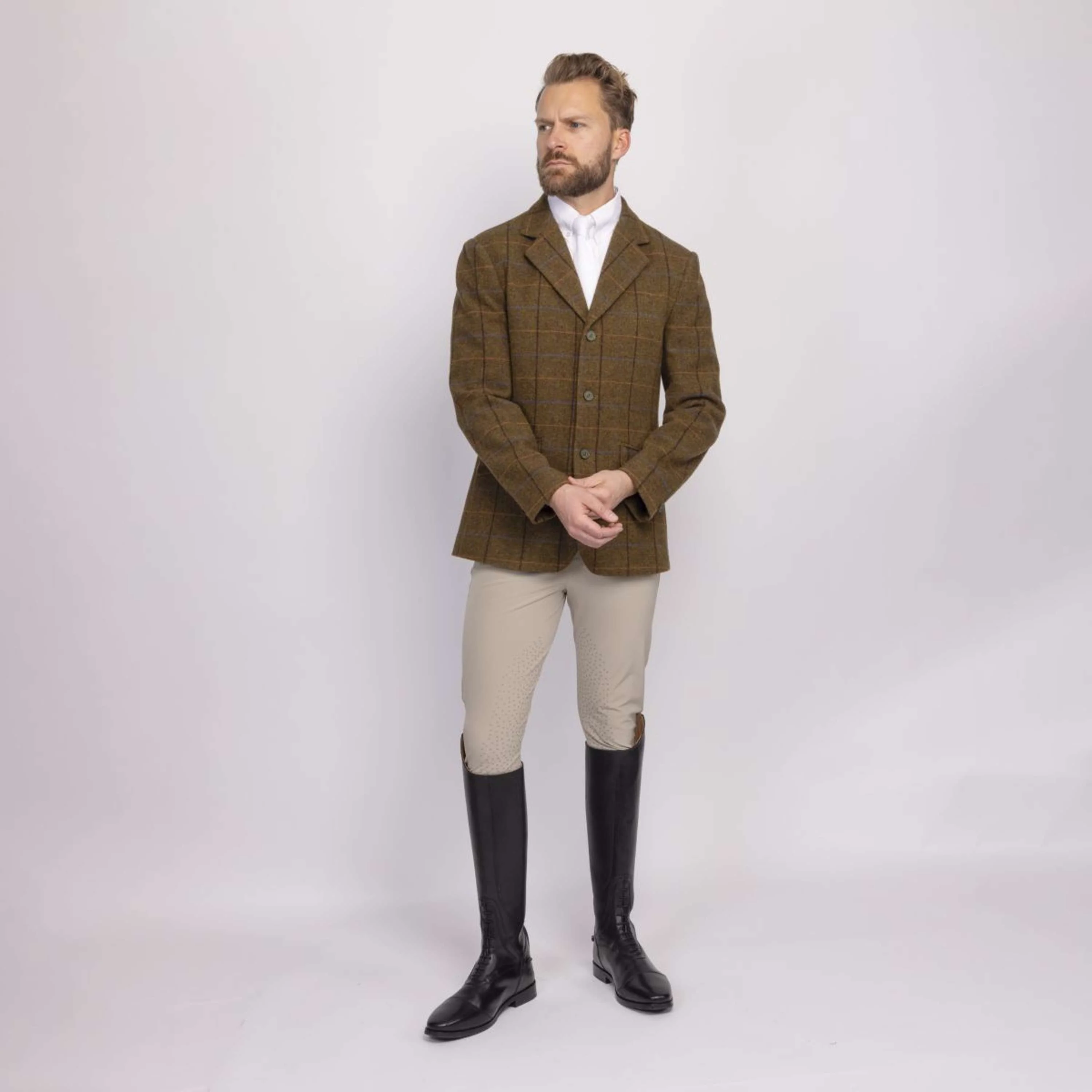 Aubrion by Shires Veste de Concours Saratoga Hommes Chêne Brun Check - Image 13