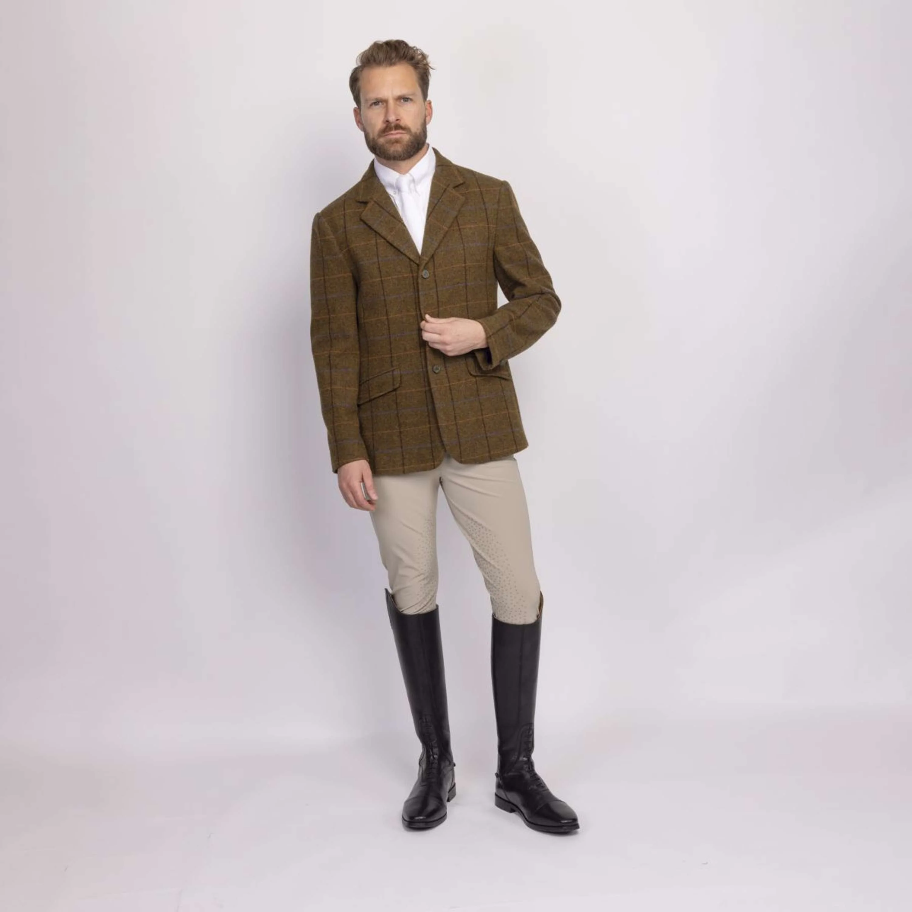 Aubrion by Shires Veste de Concours Saratoga Hommes Chêne Brun Check - Image 14