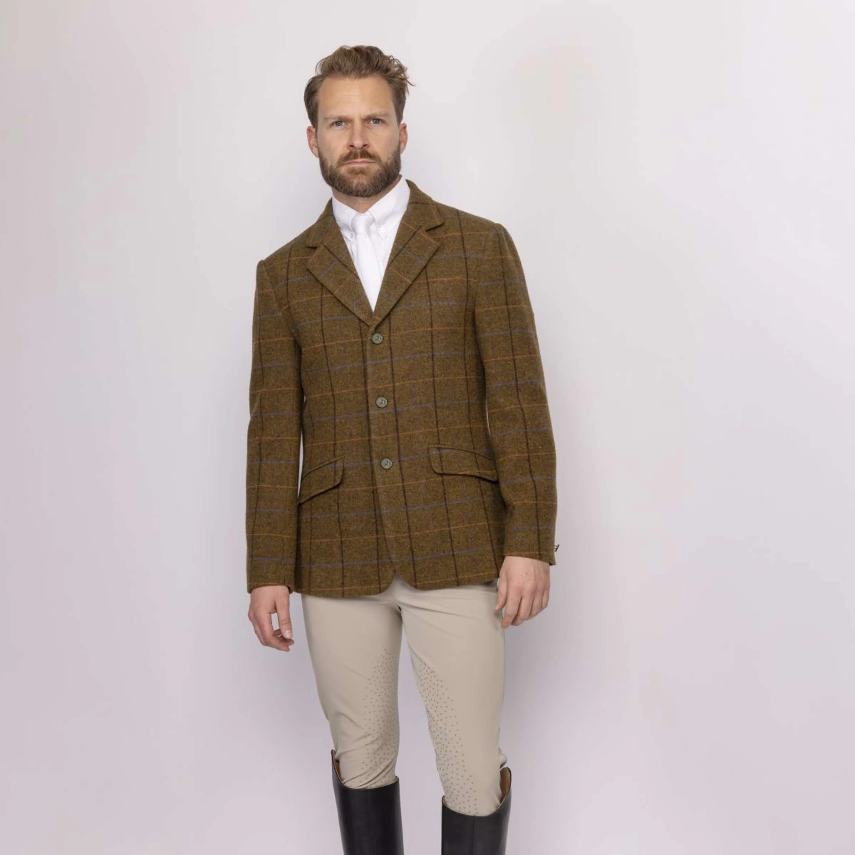 Aubrion by Shires Veste de Concours Saratoga Hommes Chêne Brun Check - Image 16