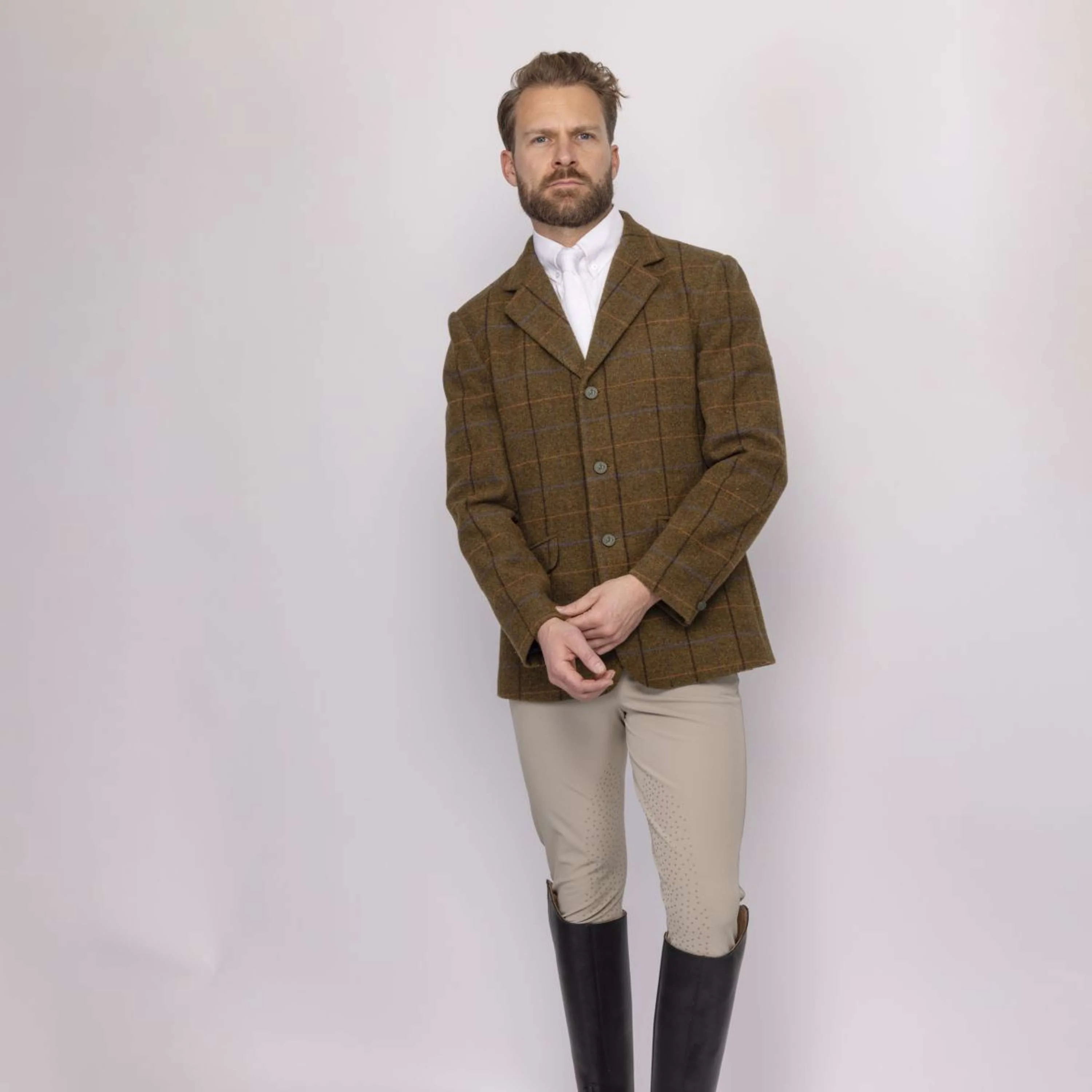 Aubrion by Shires Veste de Concours Saratoga Hommes Chêne Brun Check - Image 17