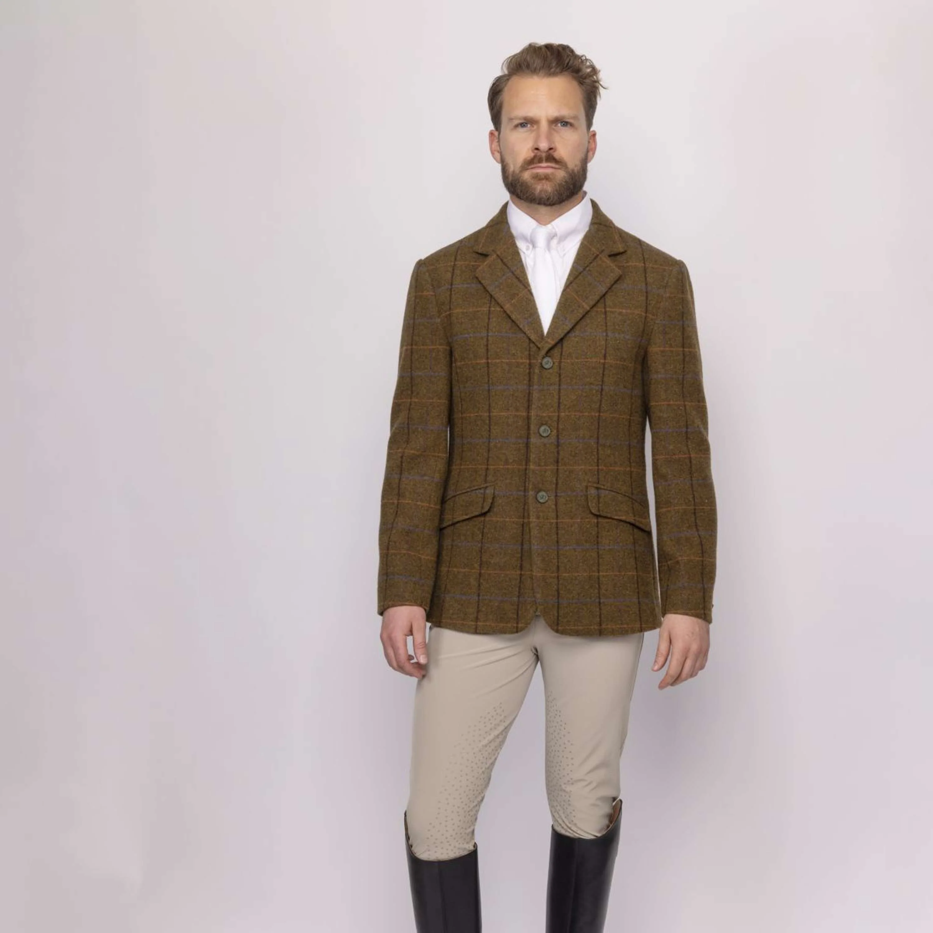 Aubrion by Shires Veste de Concours Saratoga Hommes Chêne Brun Check - Image 18