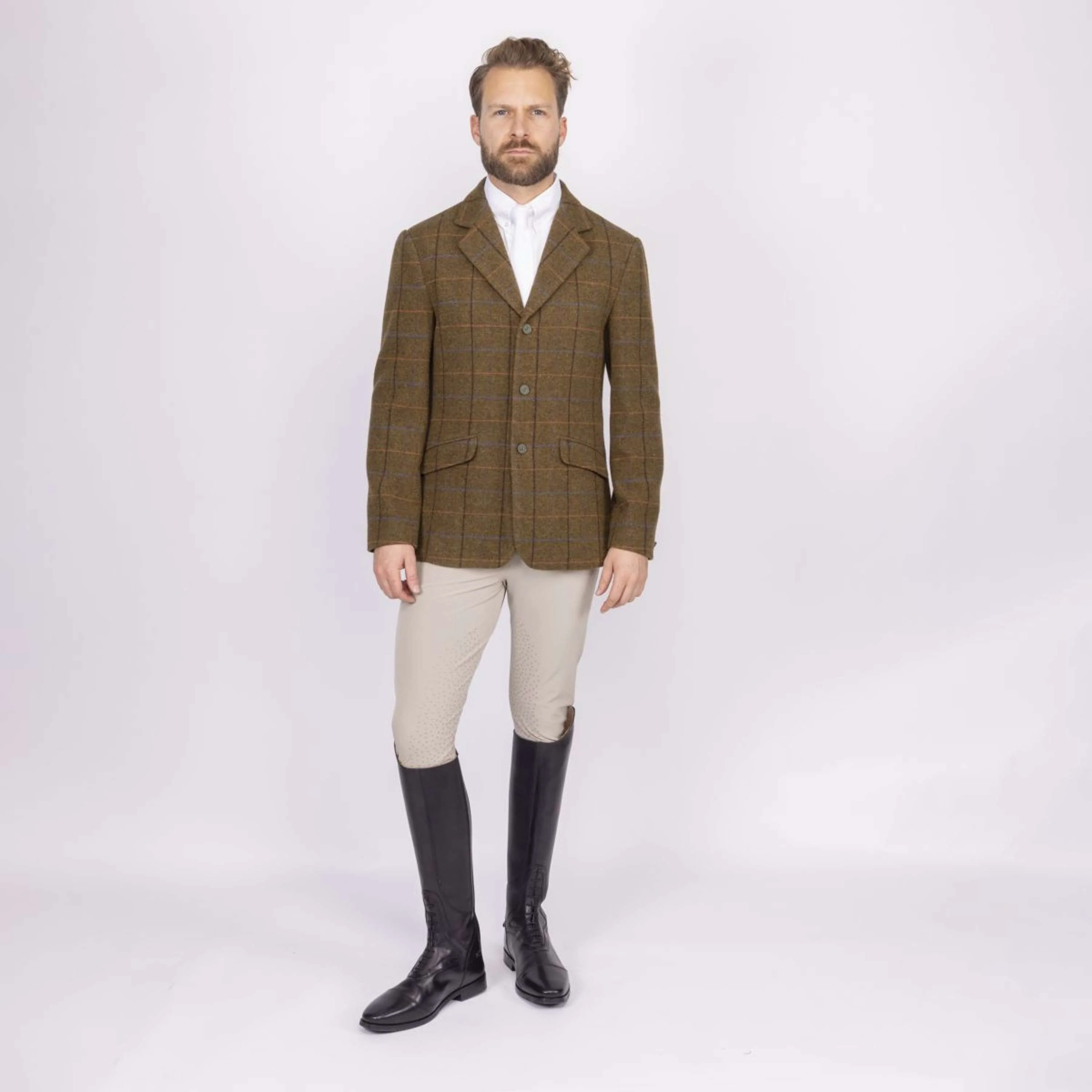Aubrion by Shires Veste de Concours Saratoga Hommes Chêne Brun Check - Image 5