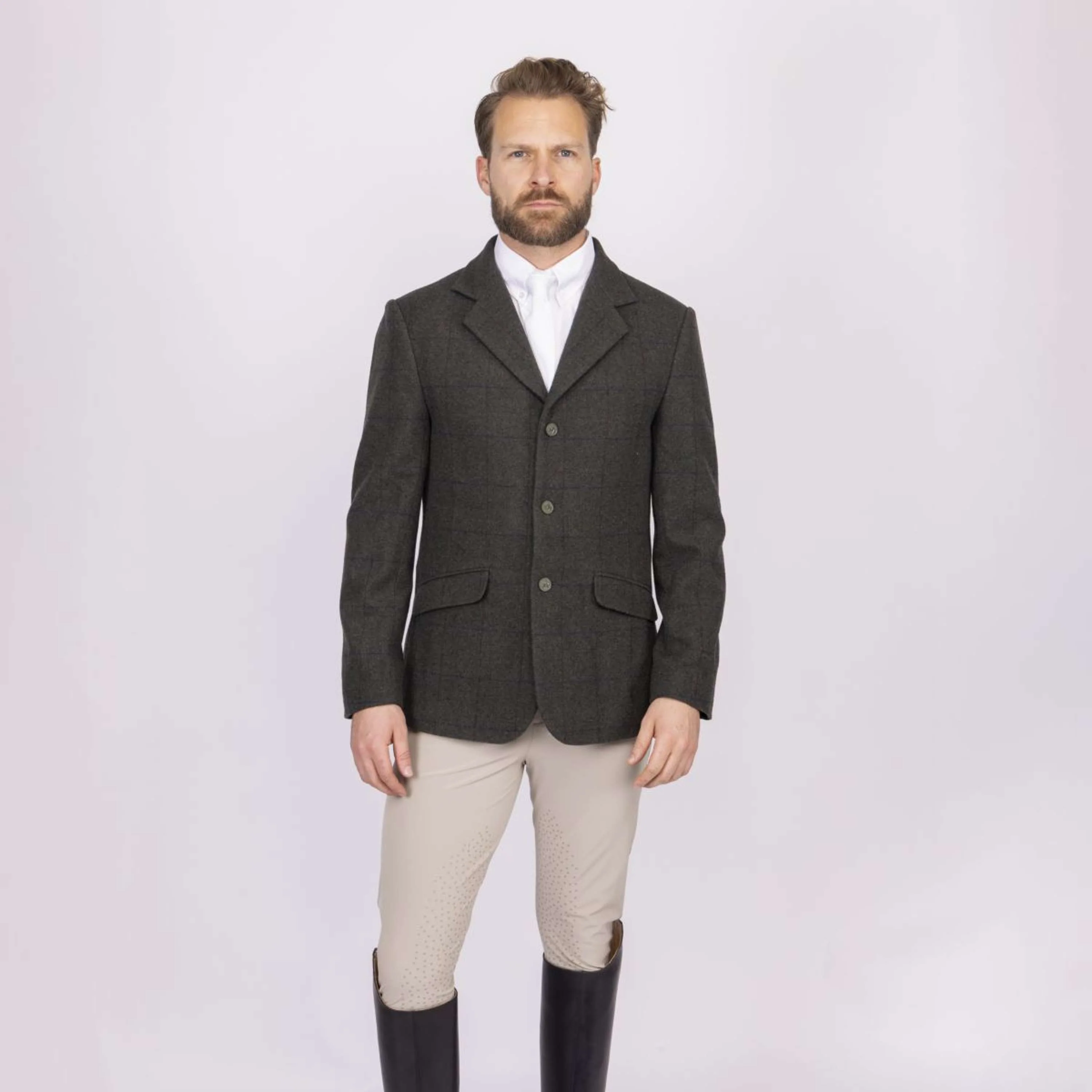 Aubrion by Shires Veste de Concours Saratoga Hommes Elm Vert Check - Image 2
