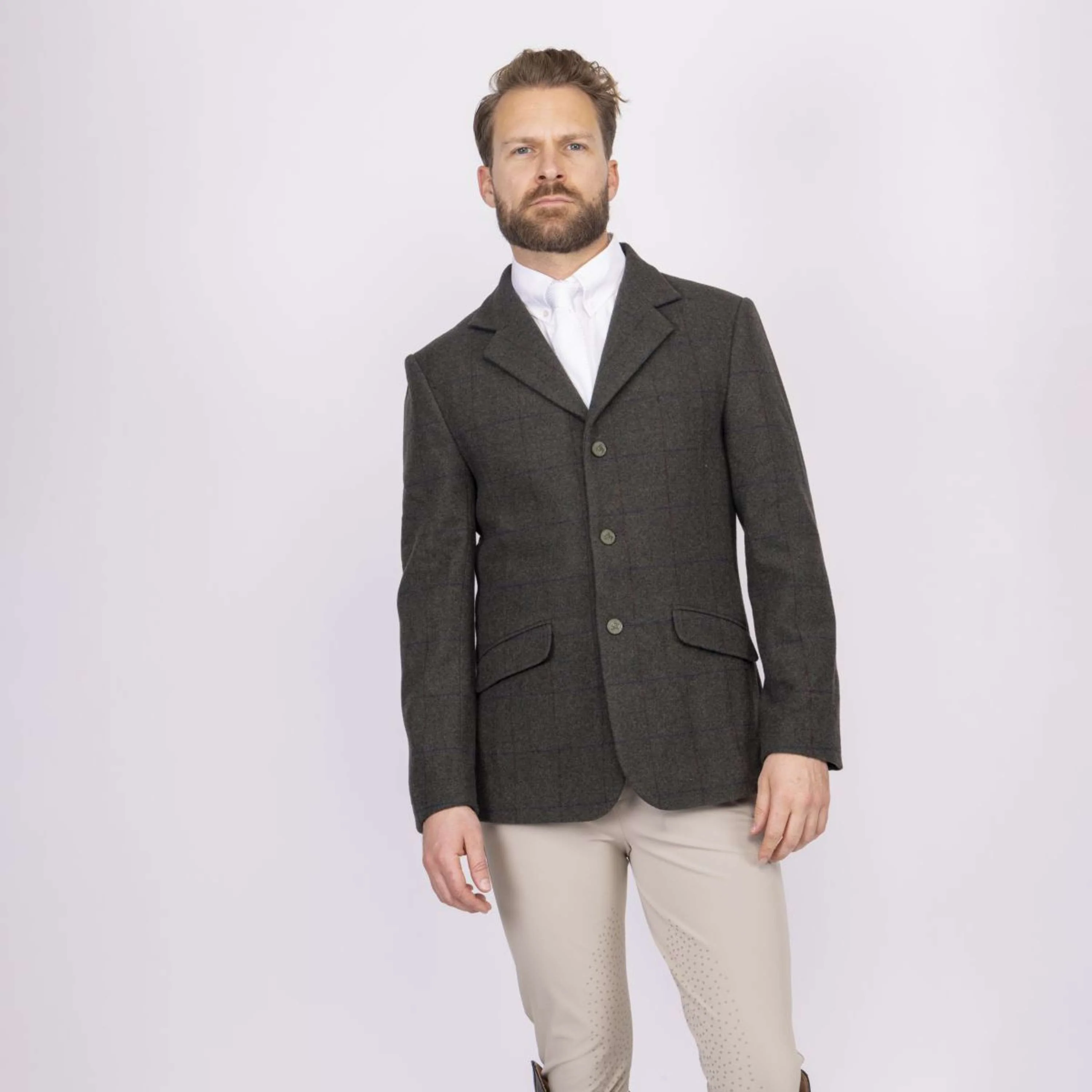 Aubrion by Shires Veste de Concours Saratoga Hommes Elm Vert Check - Image 5