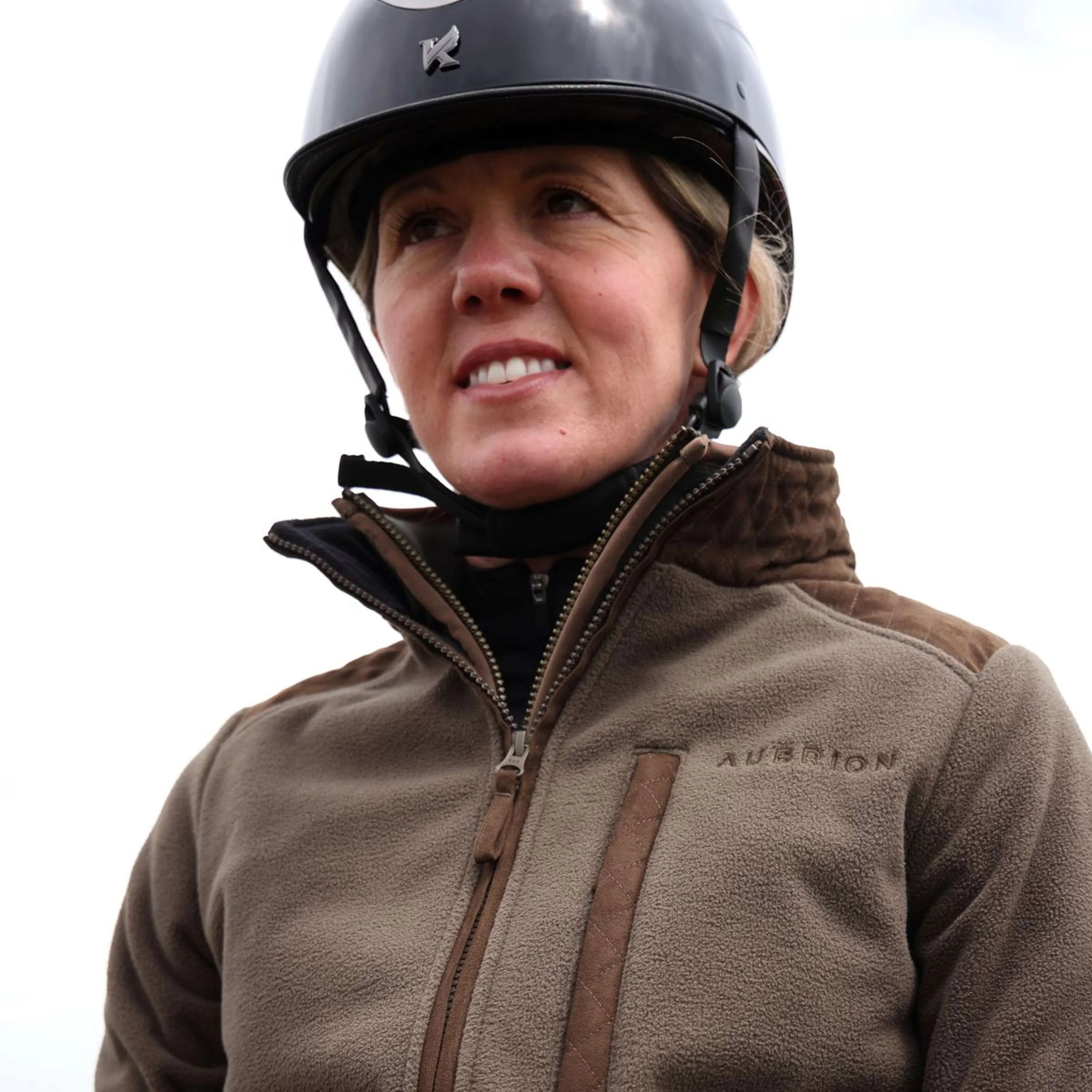 Aubrion by Shires Veste Heritage Fleece Olive foncé - Image 20