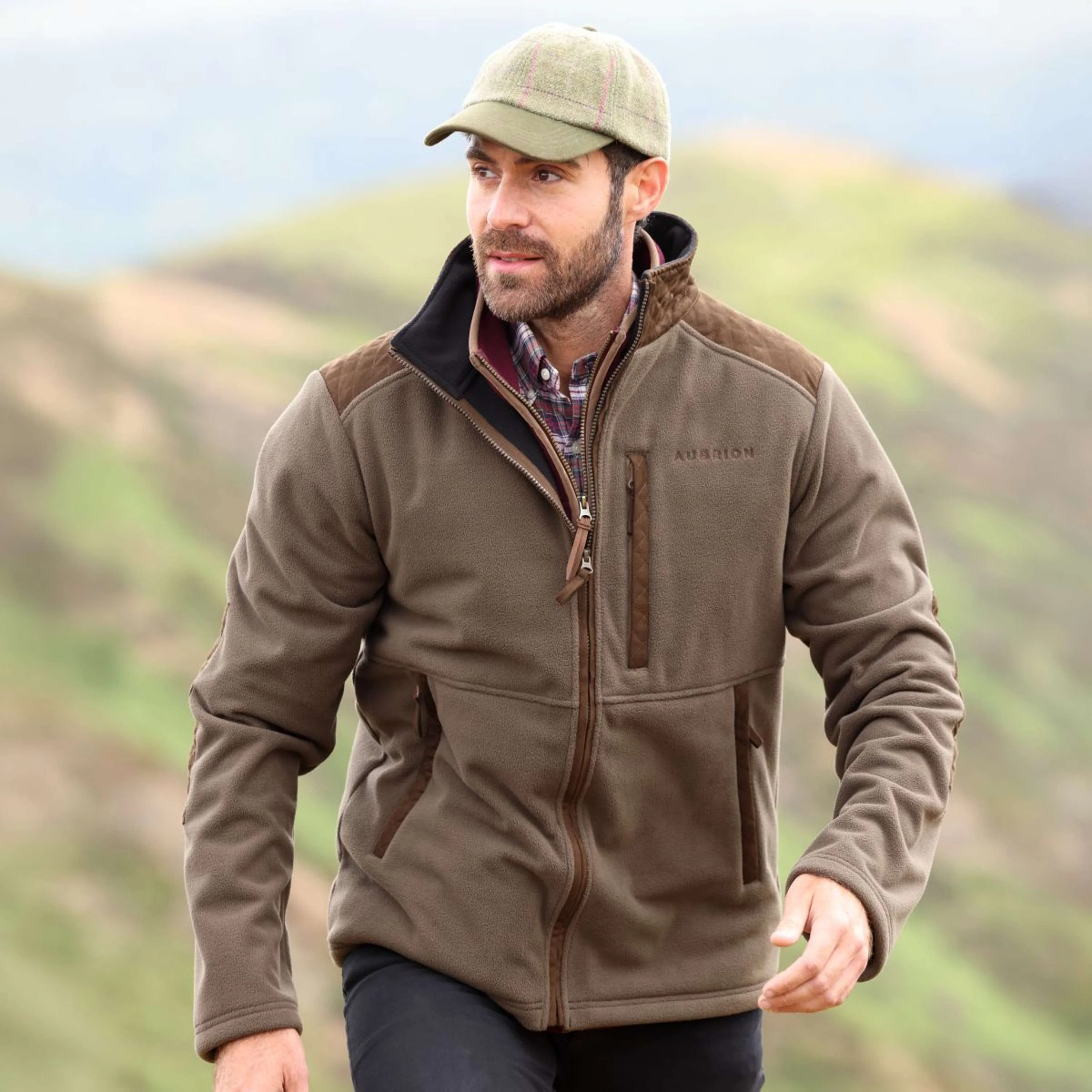 Aubrion by Shires Veste Heritage Fleece Olive foncé - Image 21
