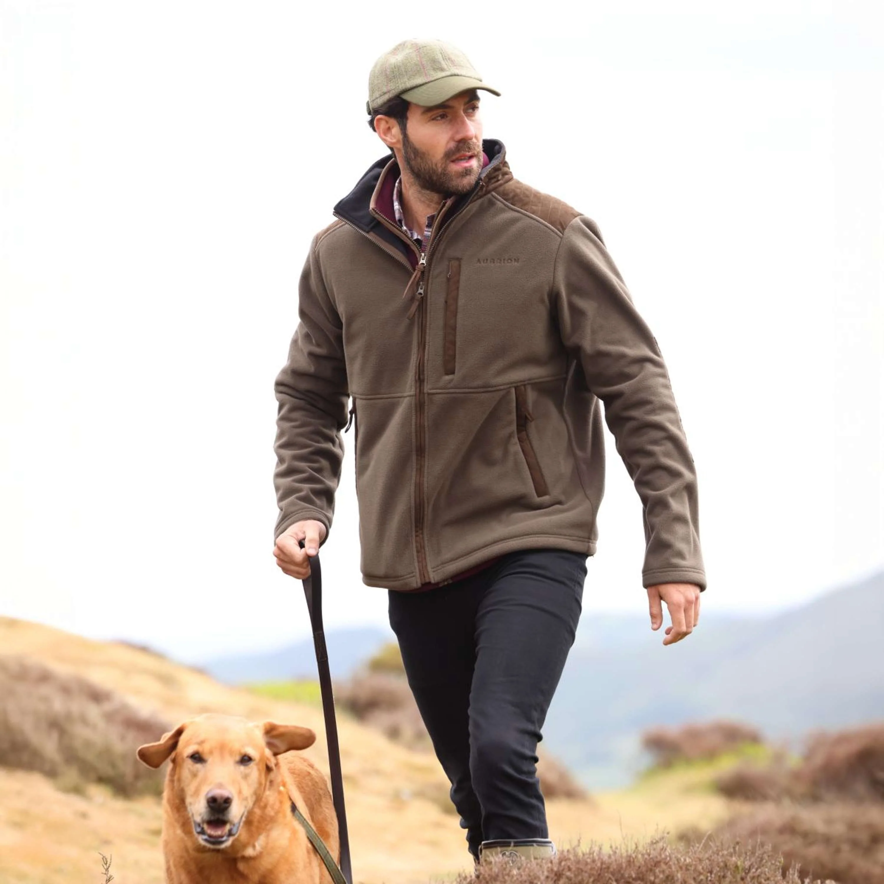 Aubrion by Shires Veste Heritage Fleece Olive foncé - Image 22
