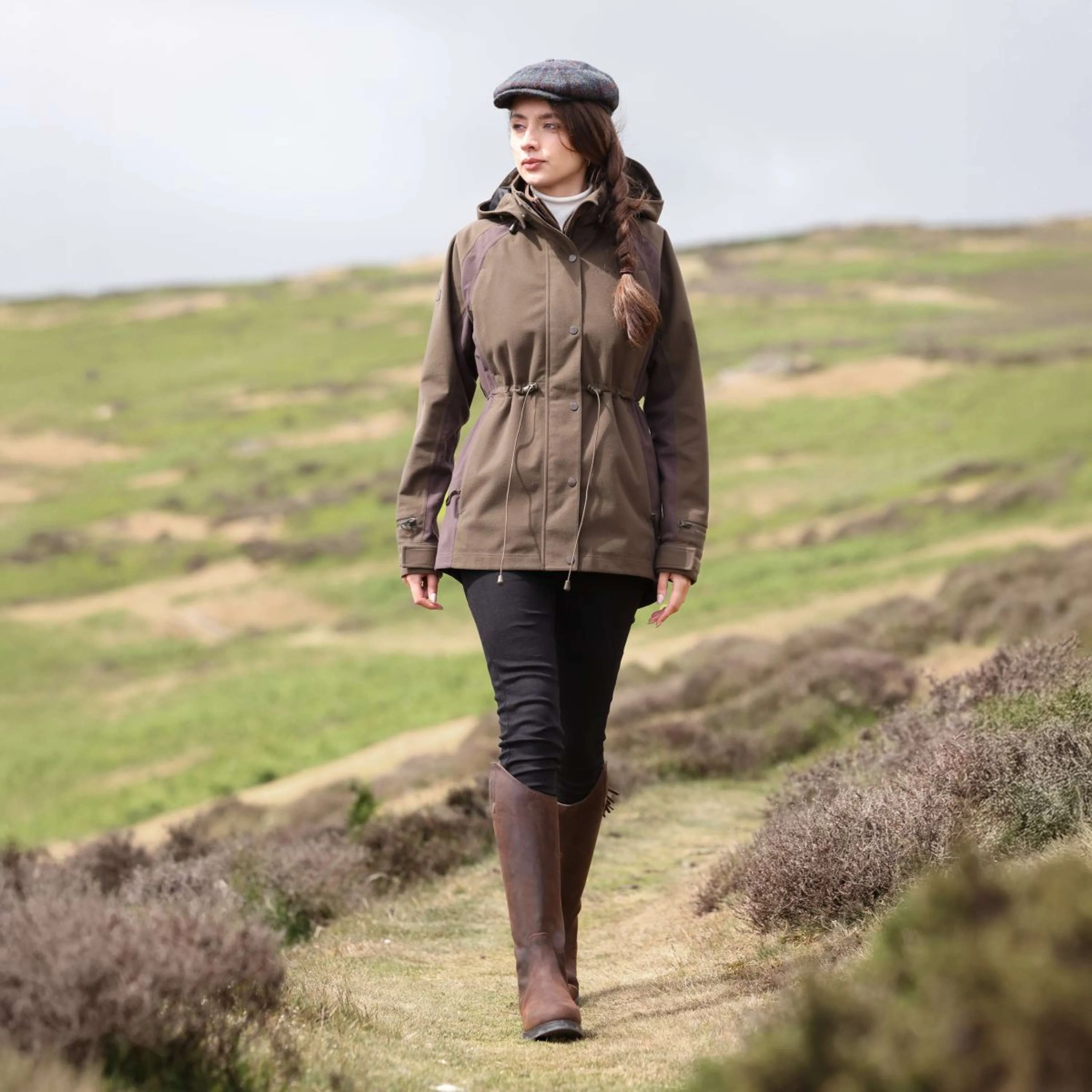 Aubrion by Shires Veste Heritage Olive foncé - Image 18