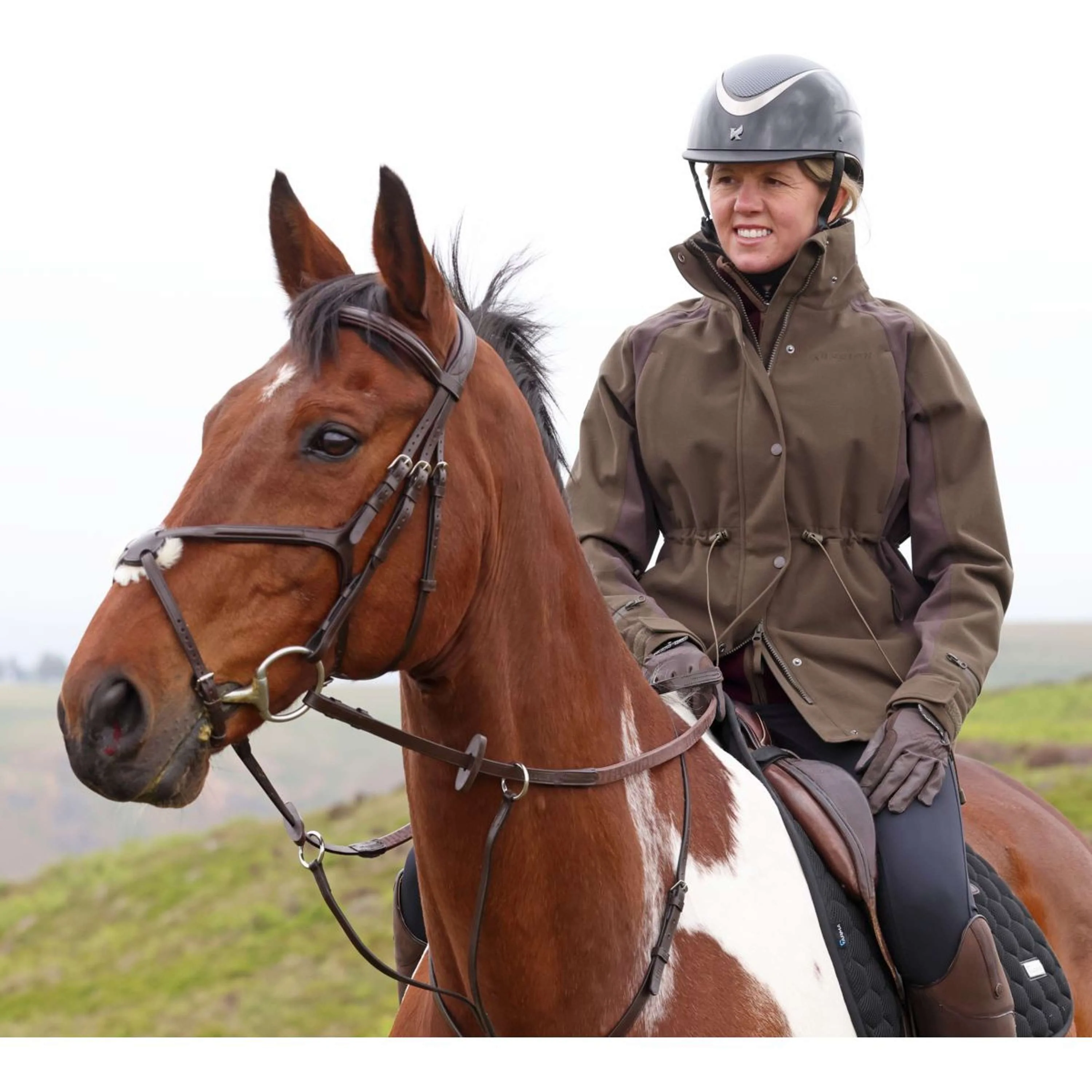 Aubrion by Shires Veste Heritage Olive foncé - Image 7