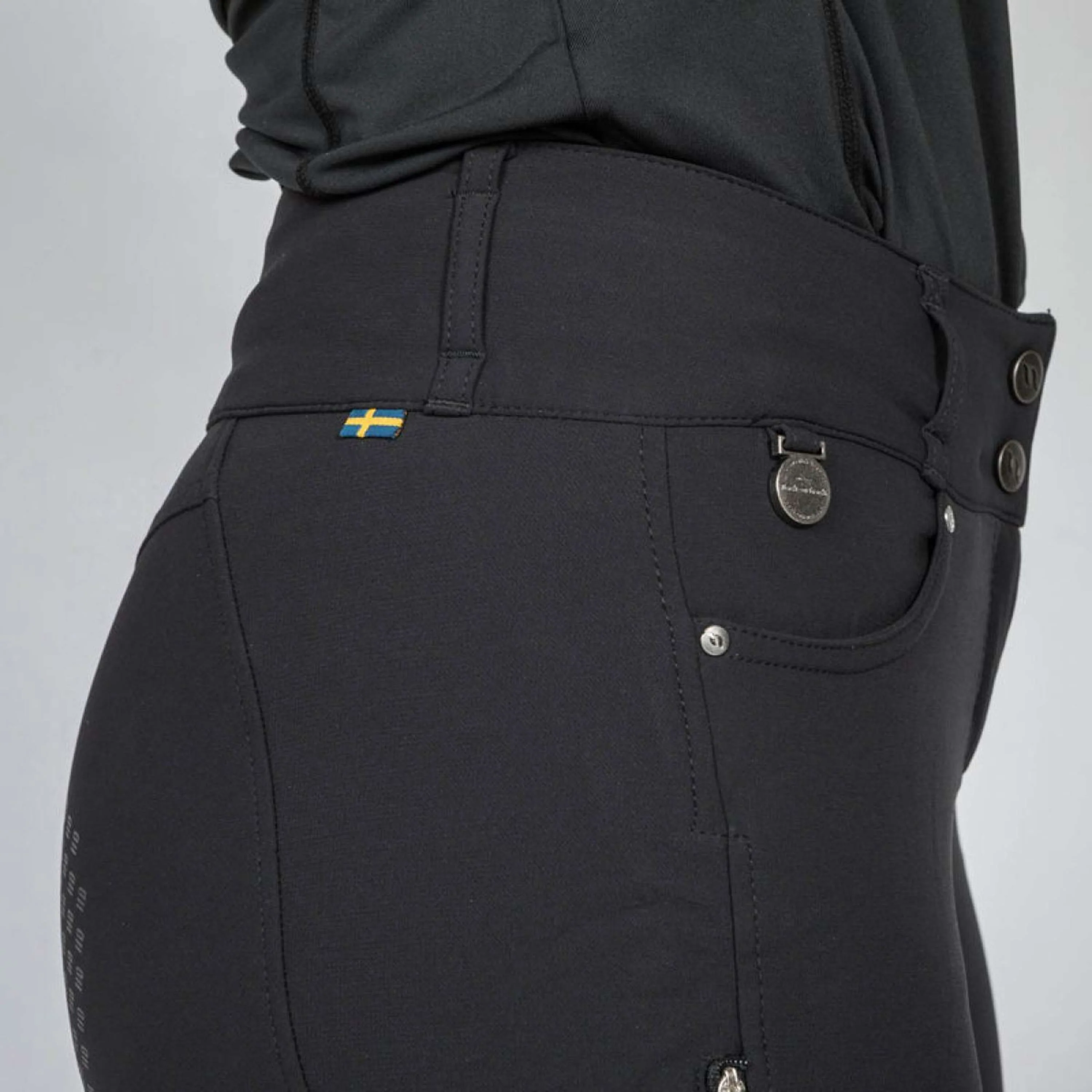 Back on Track Pantalon d'Équitation Julia Full Grip Noir - Image 10