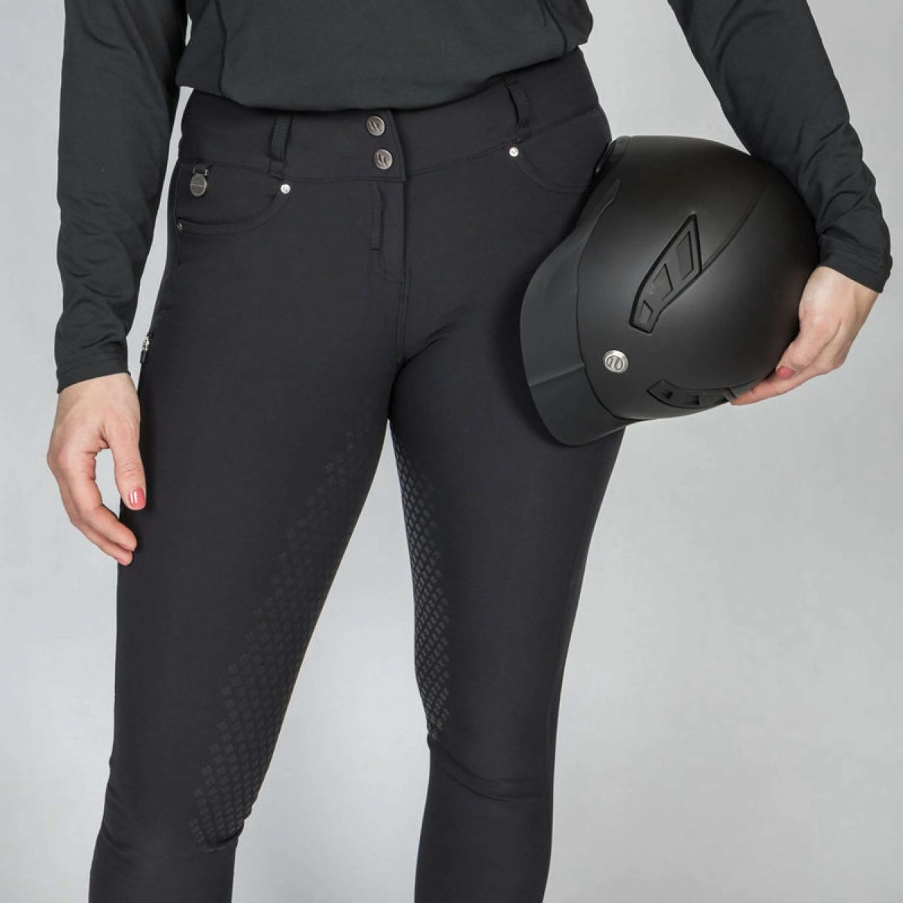 Back on Track Pantalon d'Équitation Julia Full Grip Noir - Image 9