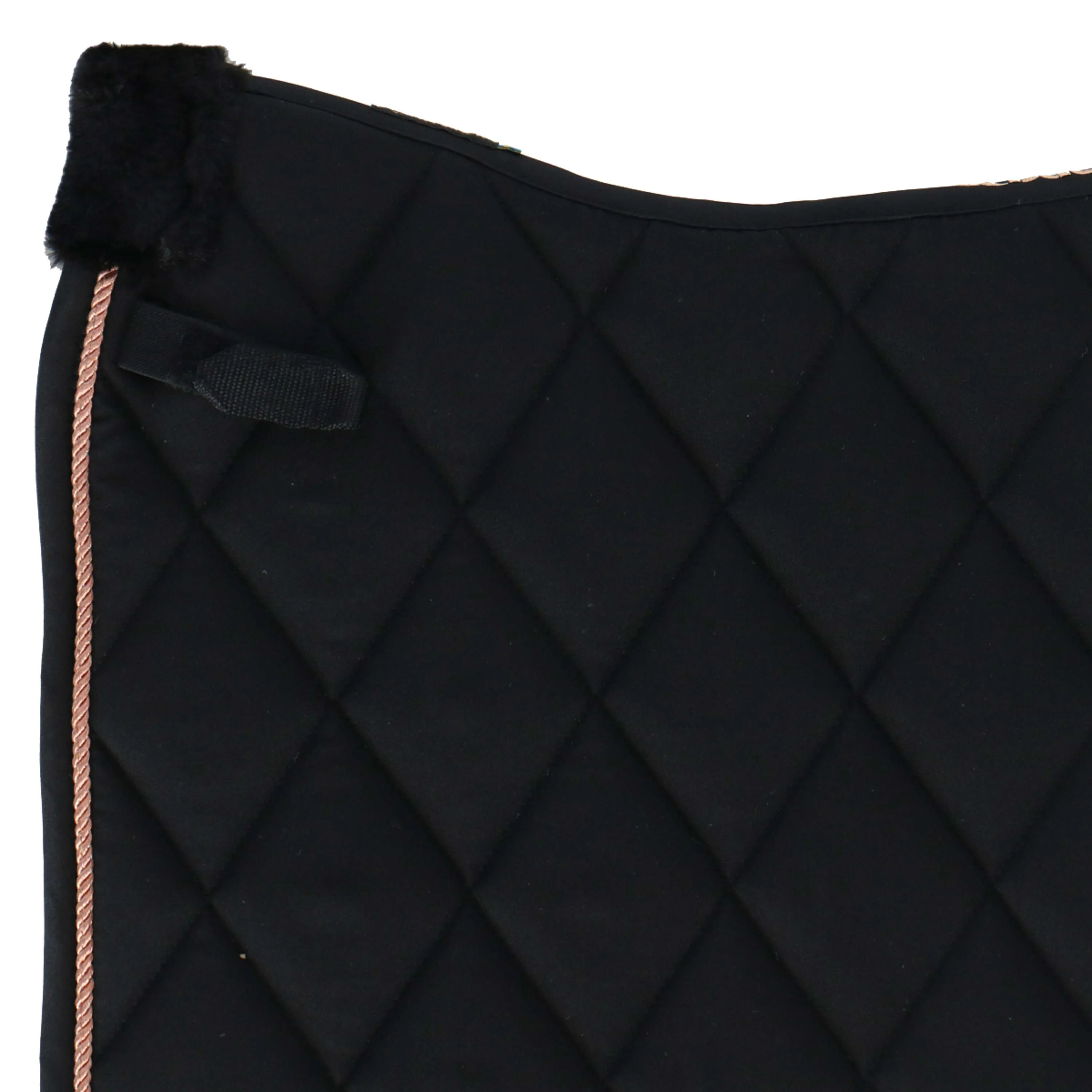 Back on Track Tapis de Selle Haze Dressage Noir/Or Rose - Image 3