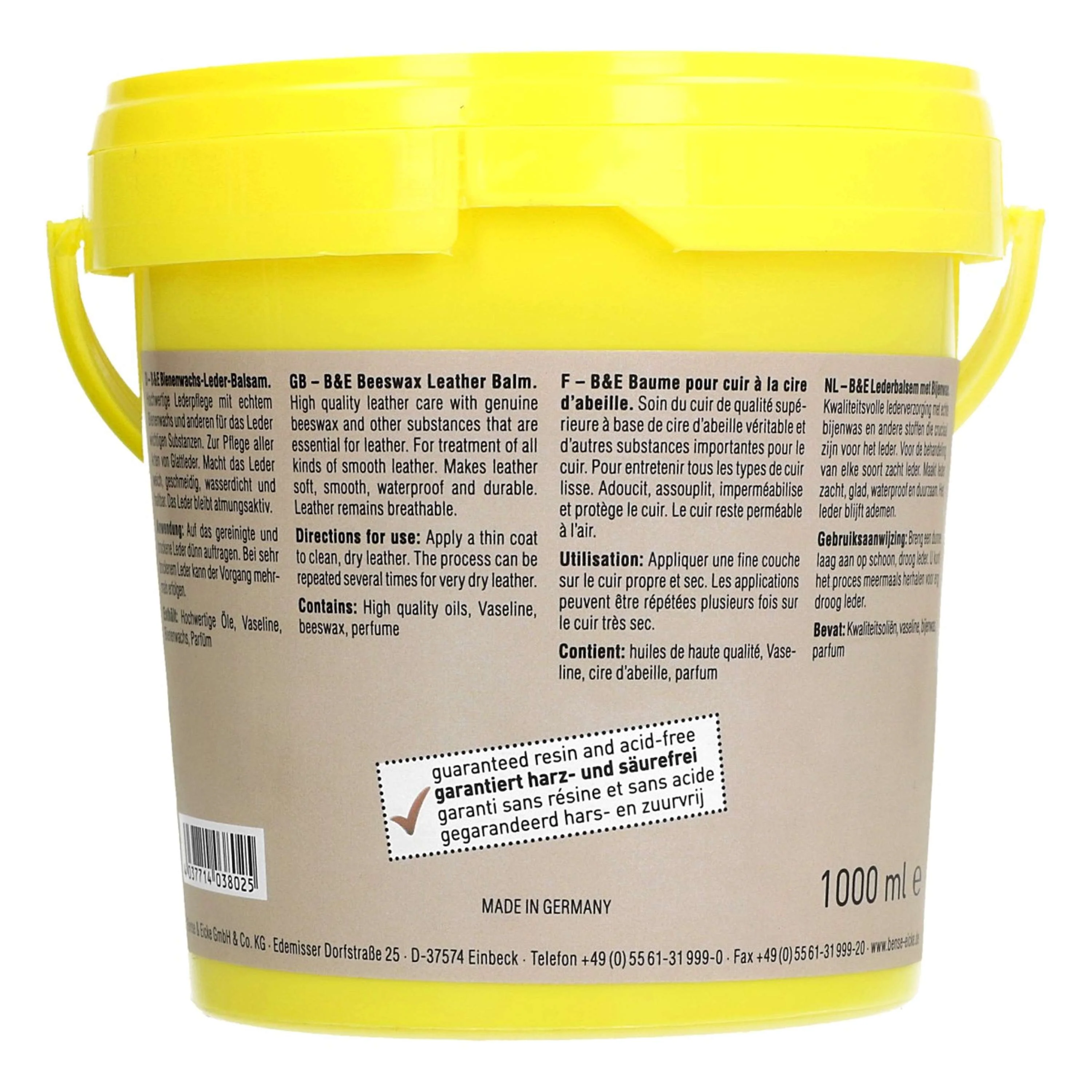 Bense & Eicke Baume pour Cuir avec Cire d'Abeille - Image 5