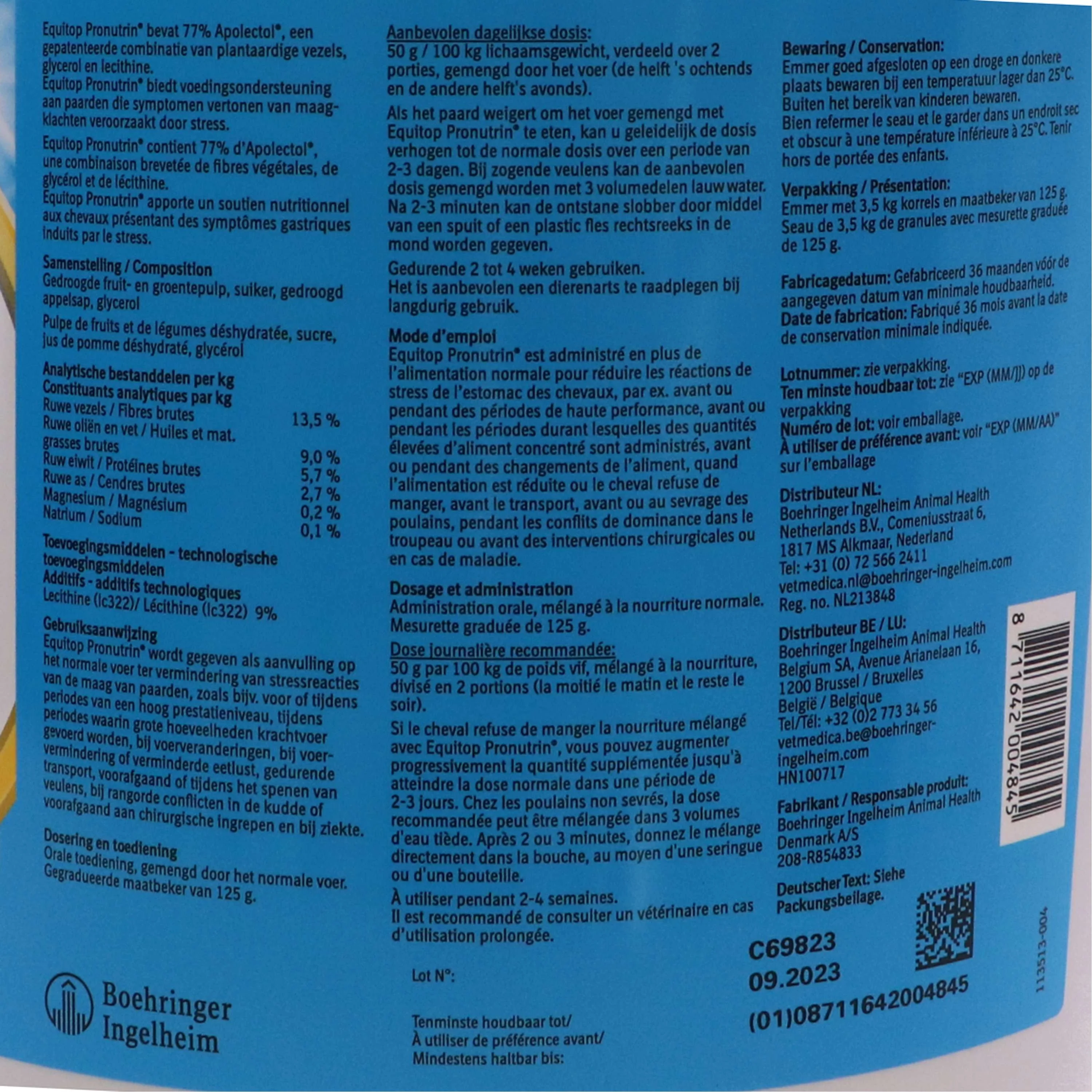 Boehringer Ingelheim Equitop Pronutrin - Image 3