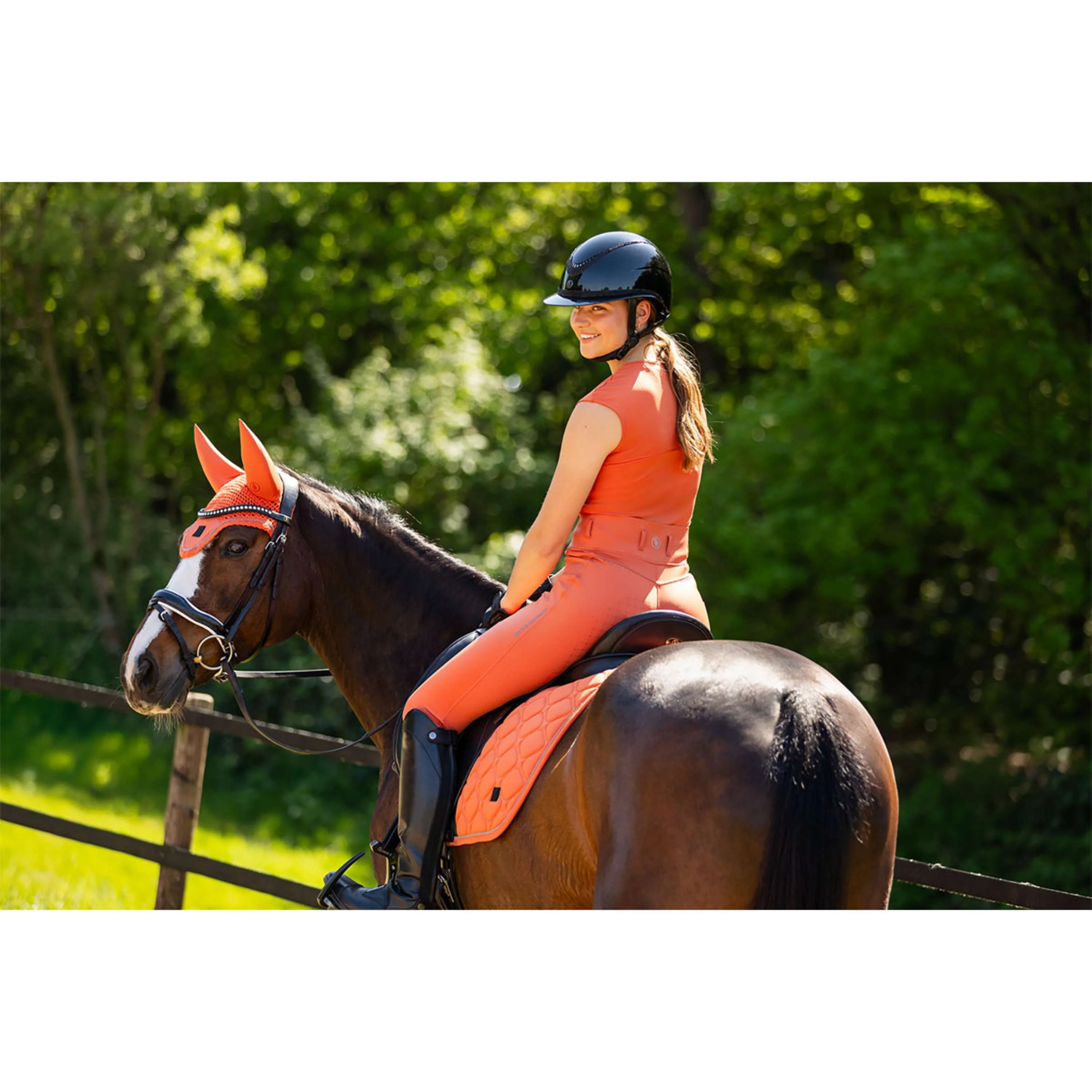 BR Legging d'Équitation Kimore Full Grip Mecca Orange - Image 6