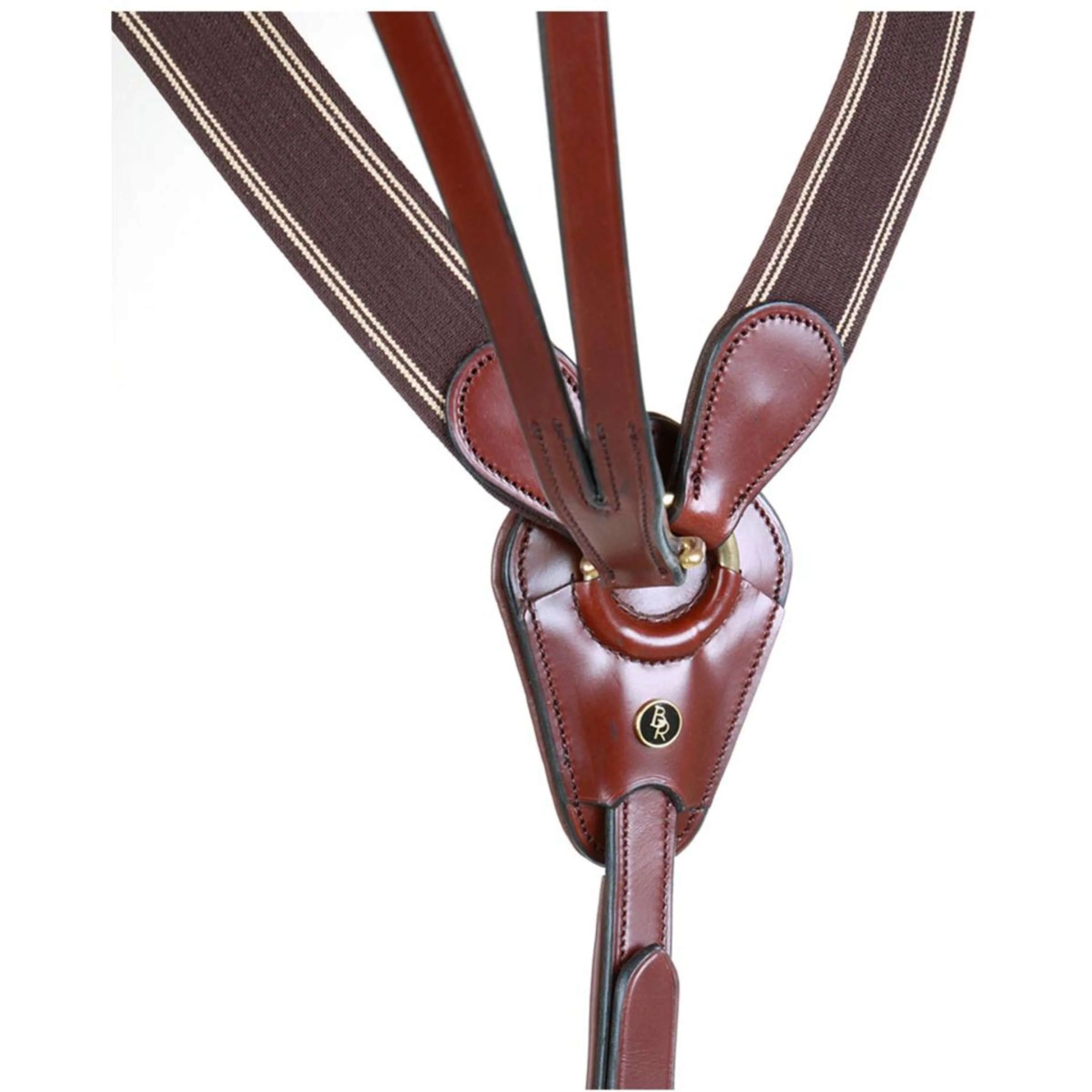 BR Collier de Chasse Taunton Élastique avec Martingale Tabac - Image 2