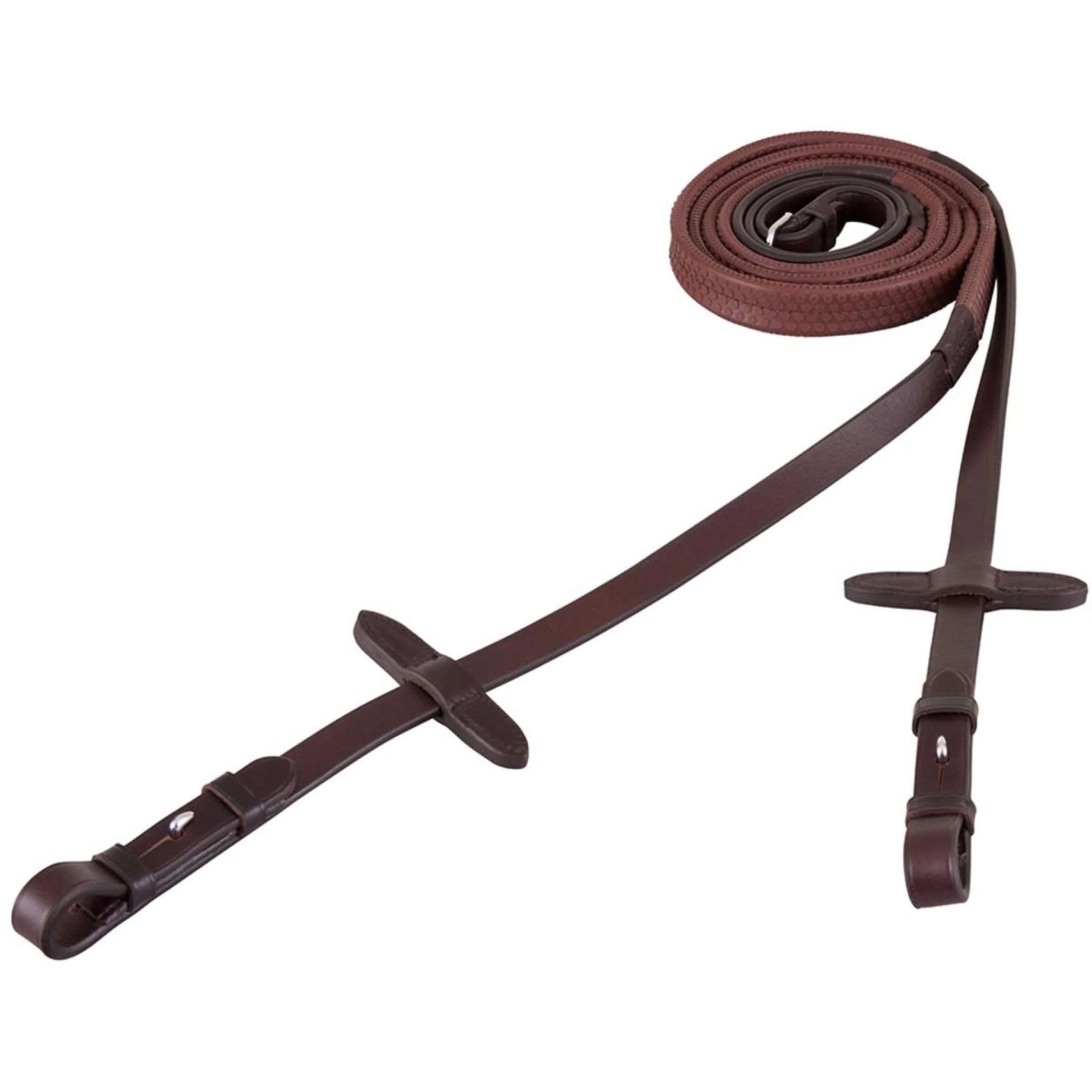 BR Rênes Eventa Pro Grip 16mm Blind Marron/Argent - Image 3